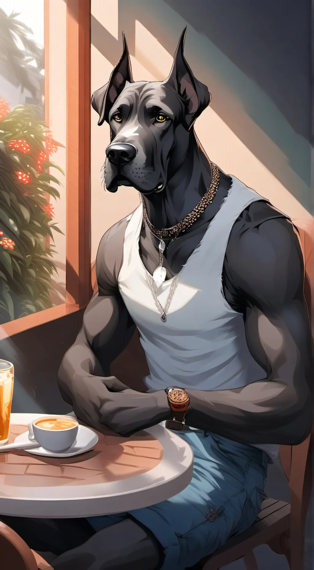 ai character: Bruce background