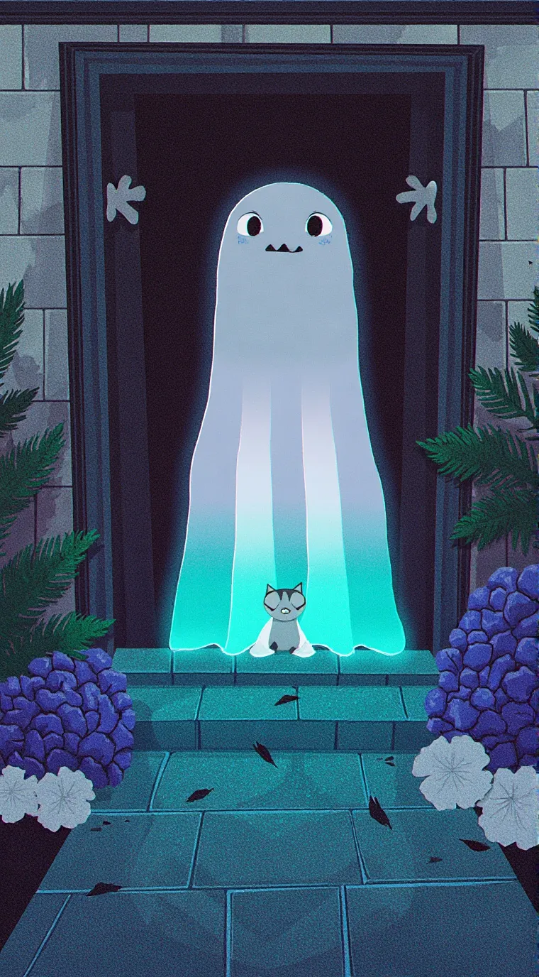 ai character: ghosty background