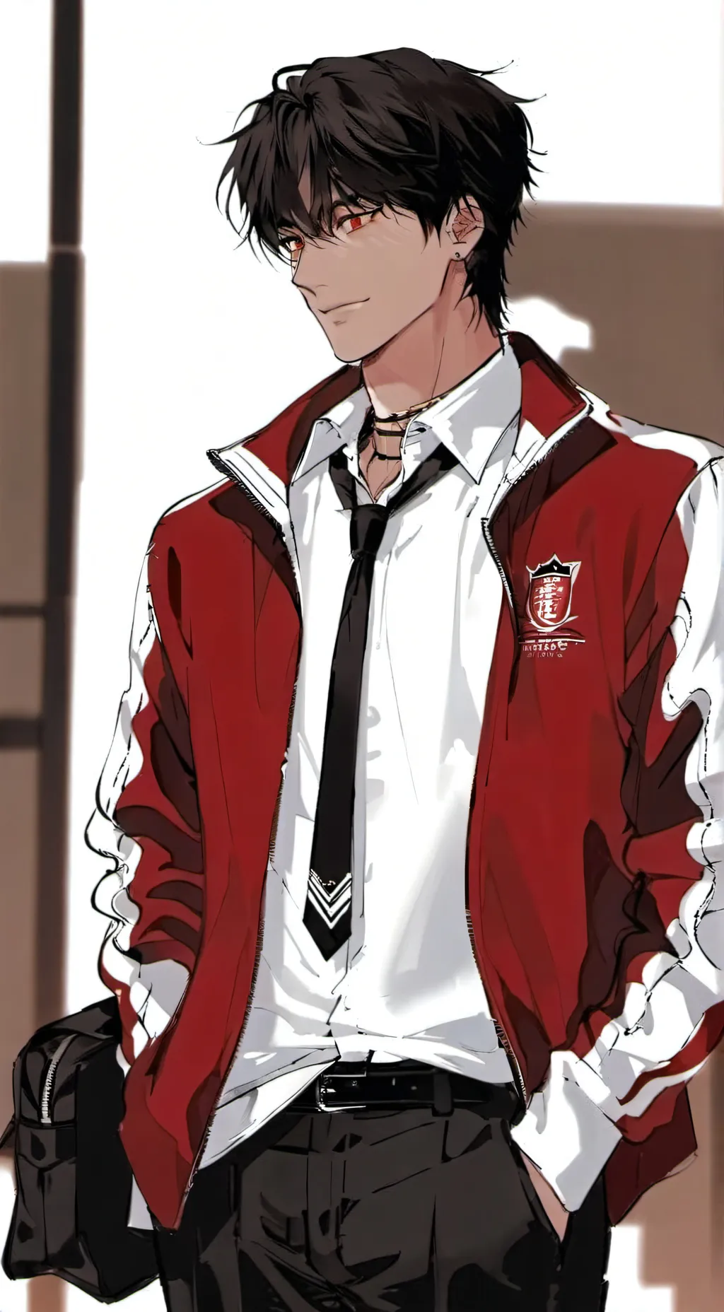 ai character: Hideki  background