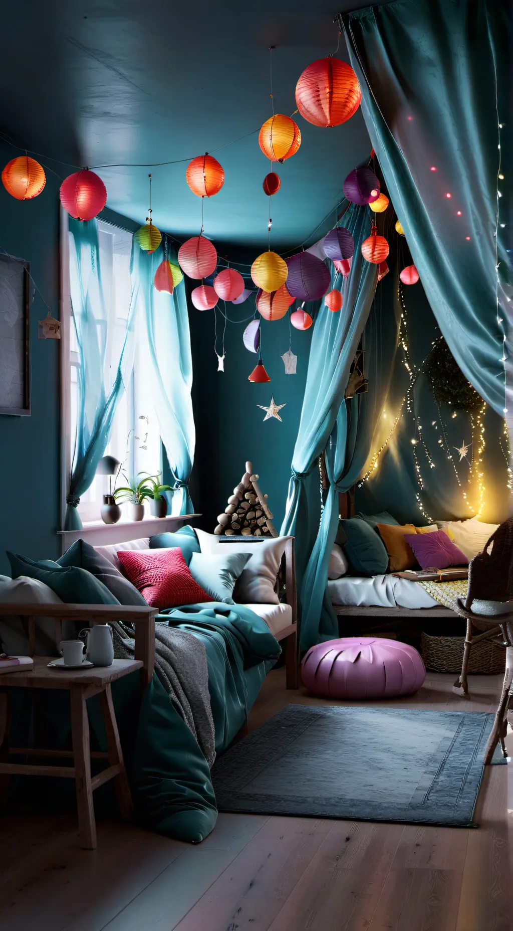 ai character: sprunki sleepover  background