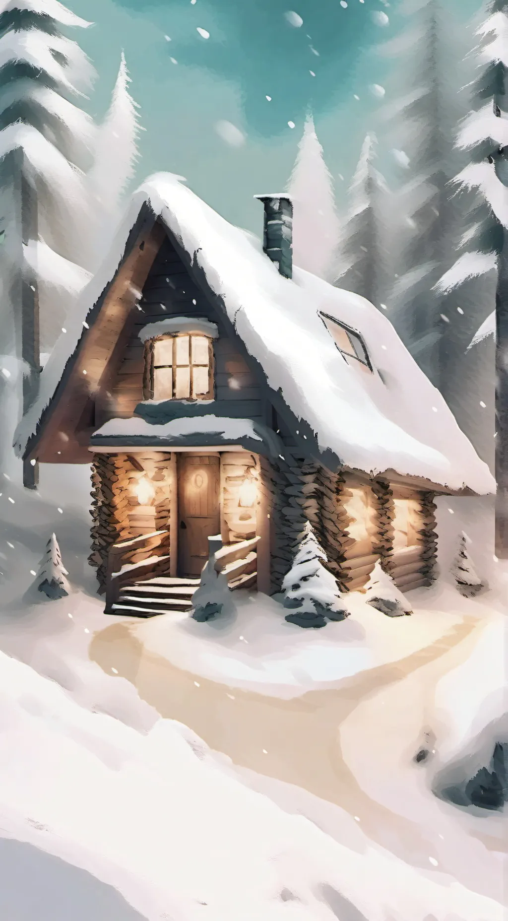 ai character: pjo Christmas  background