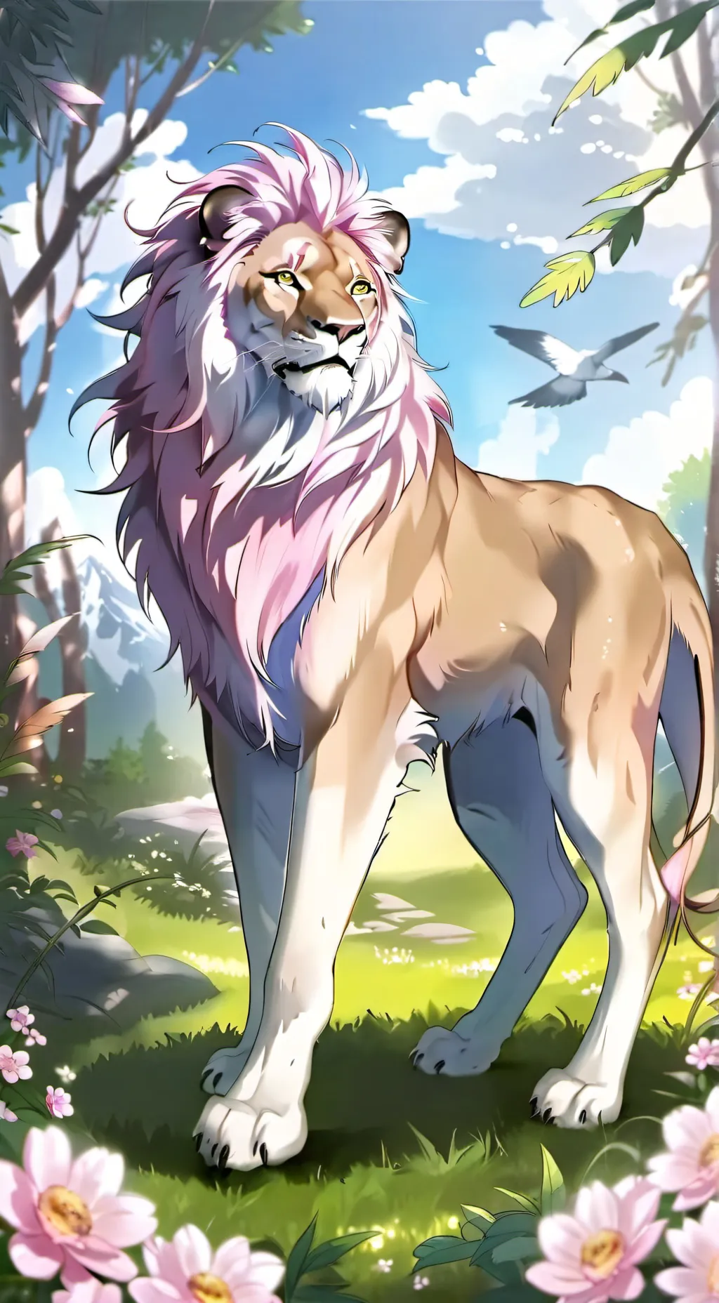 ai character: Lion (SU) background