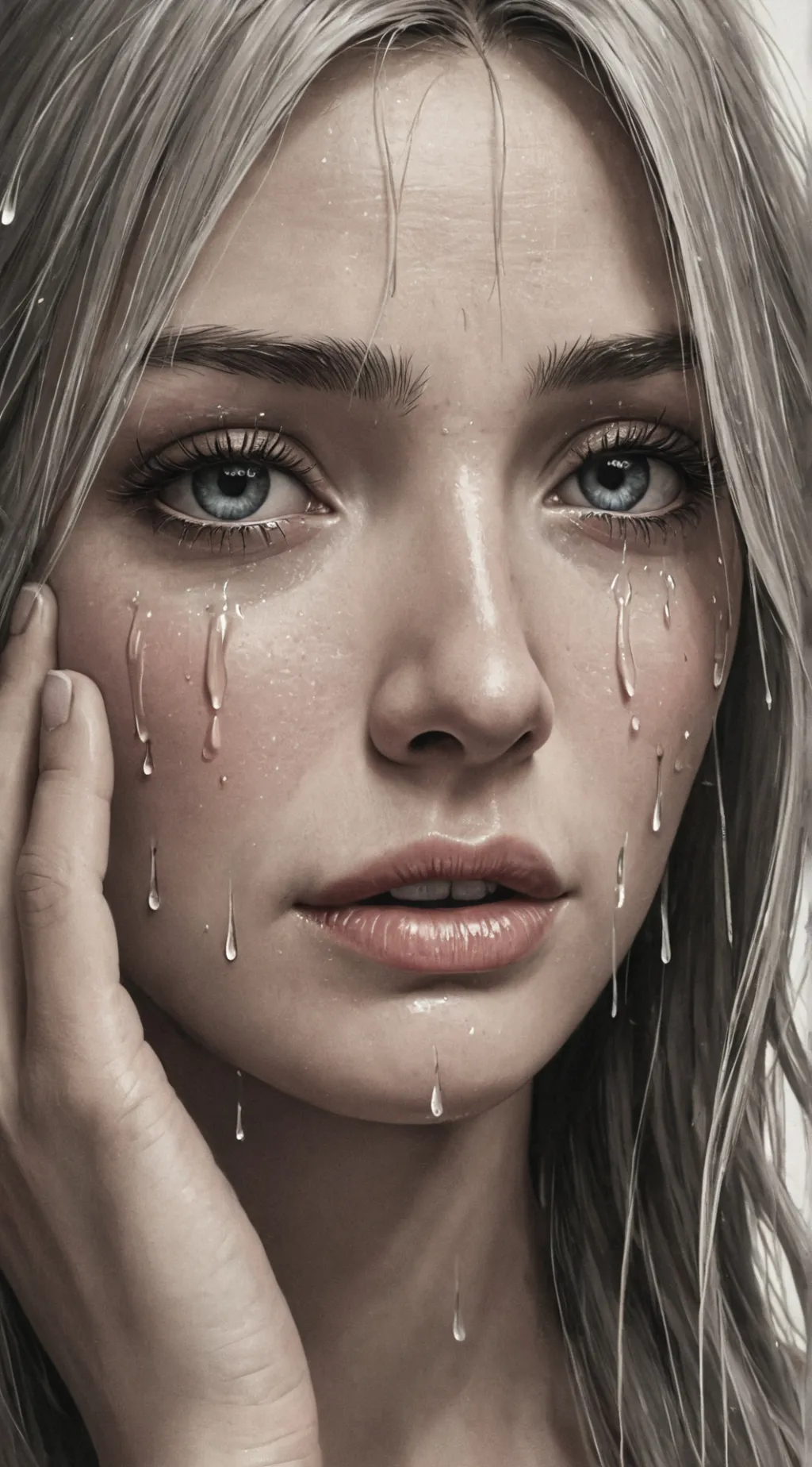 ai character: Crying Compilation background