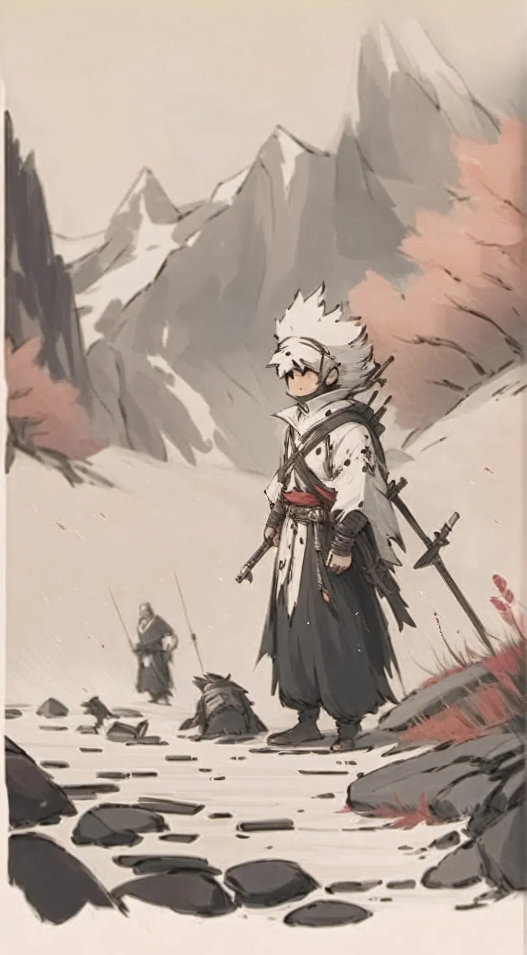 ai character: Mystic flour background