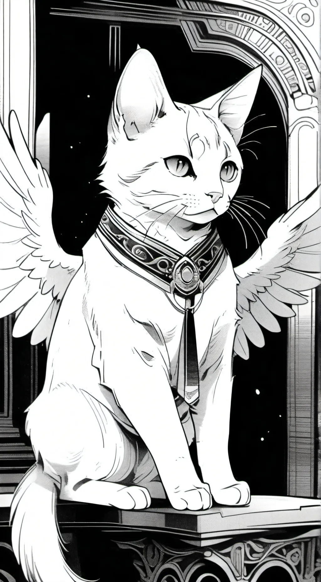 ai character: 🎀i flying cat!🎀 background
