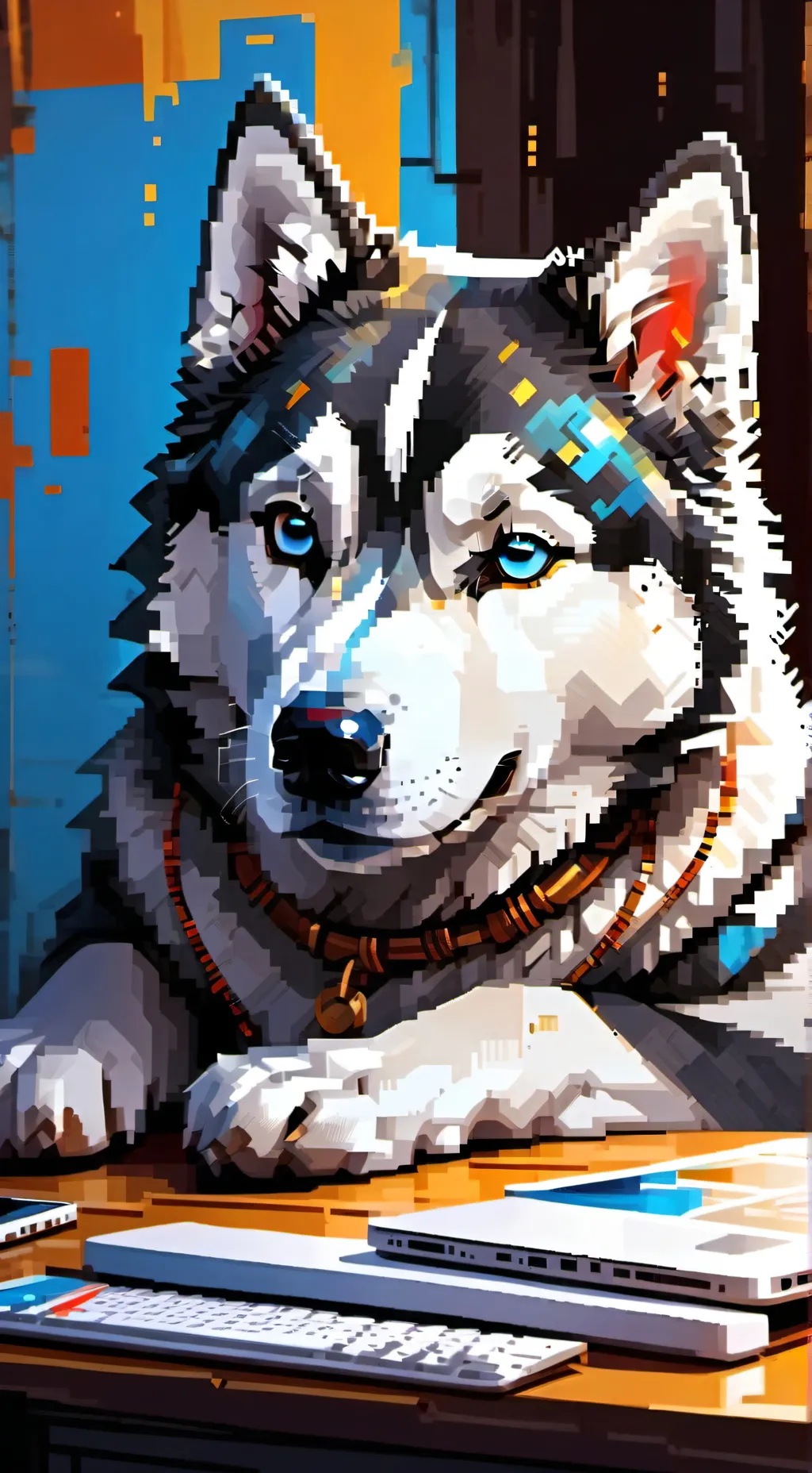 ai character: Frosty Techsnatche background