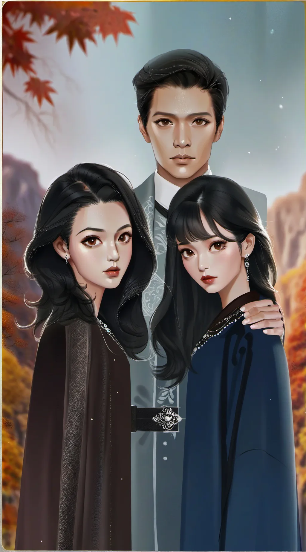 ai character: bald gold diggers background