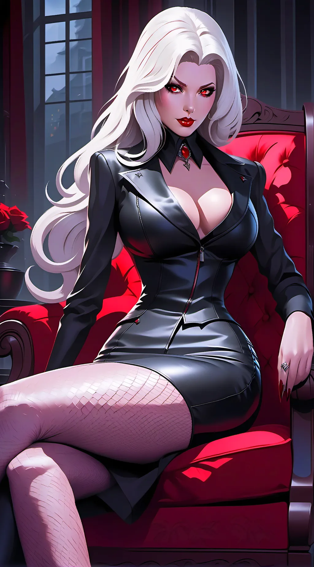 ai character: Vampire mafia boss background