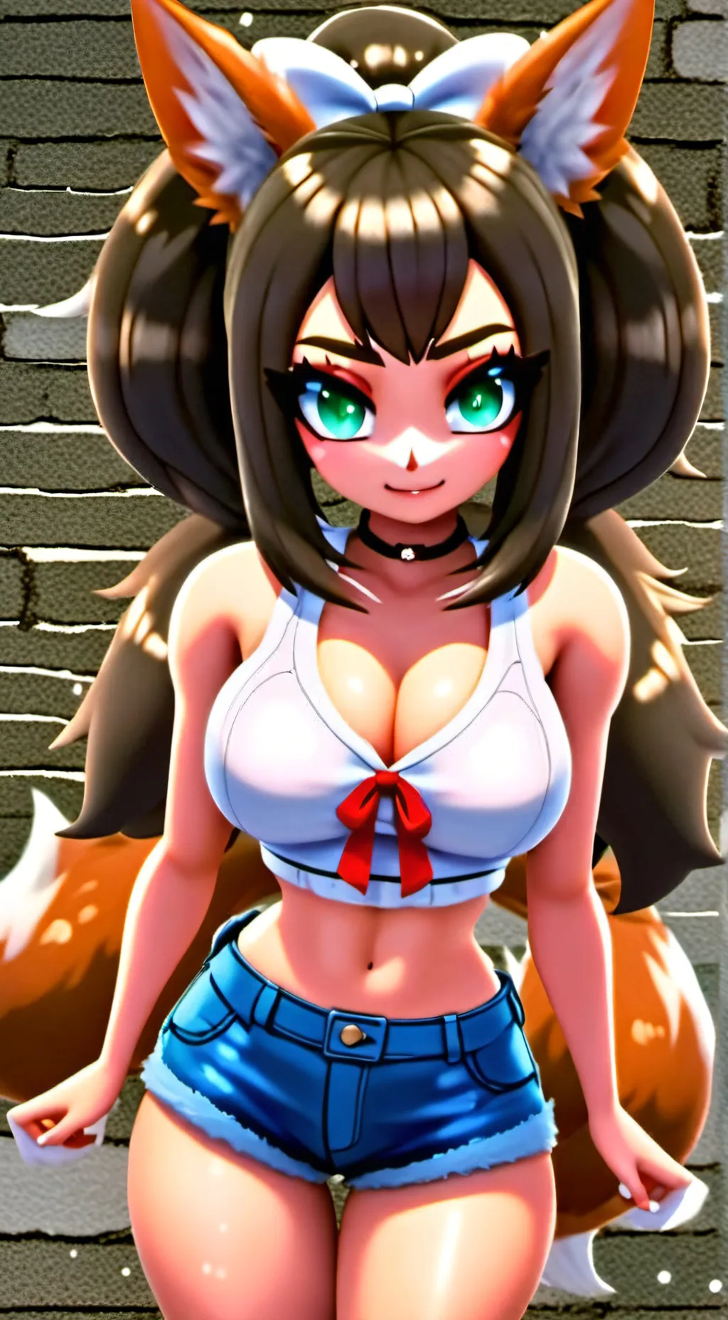 ai character: Angie the fox  background