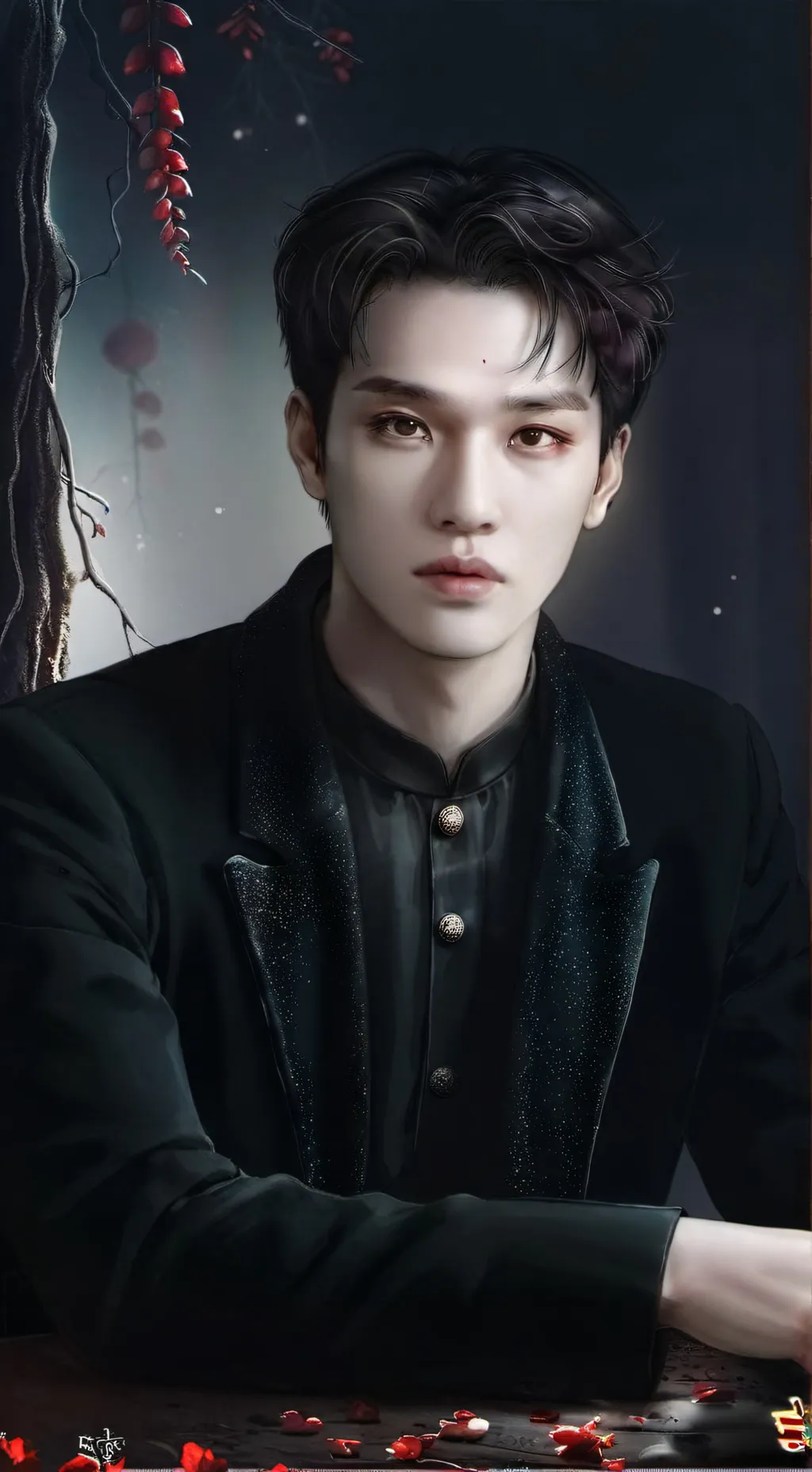 ai character: Minho  background