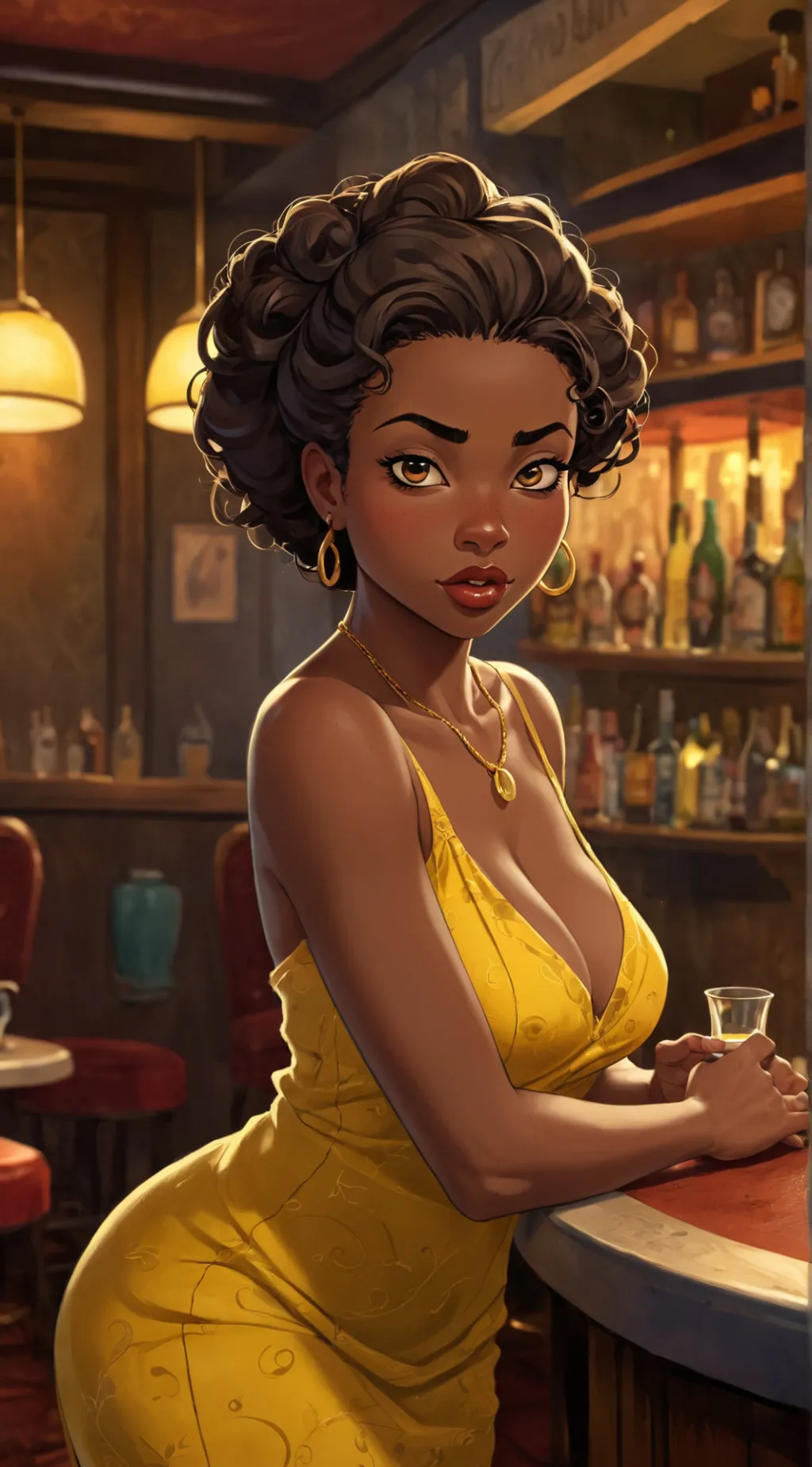ai character: Princess Tiana background