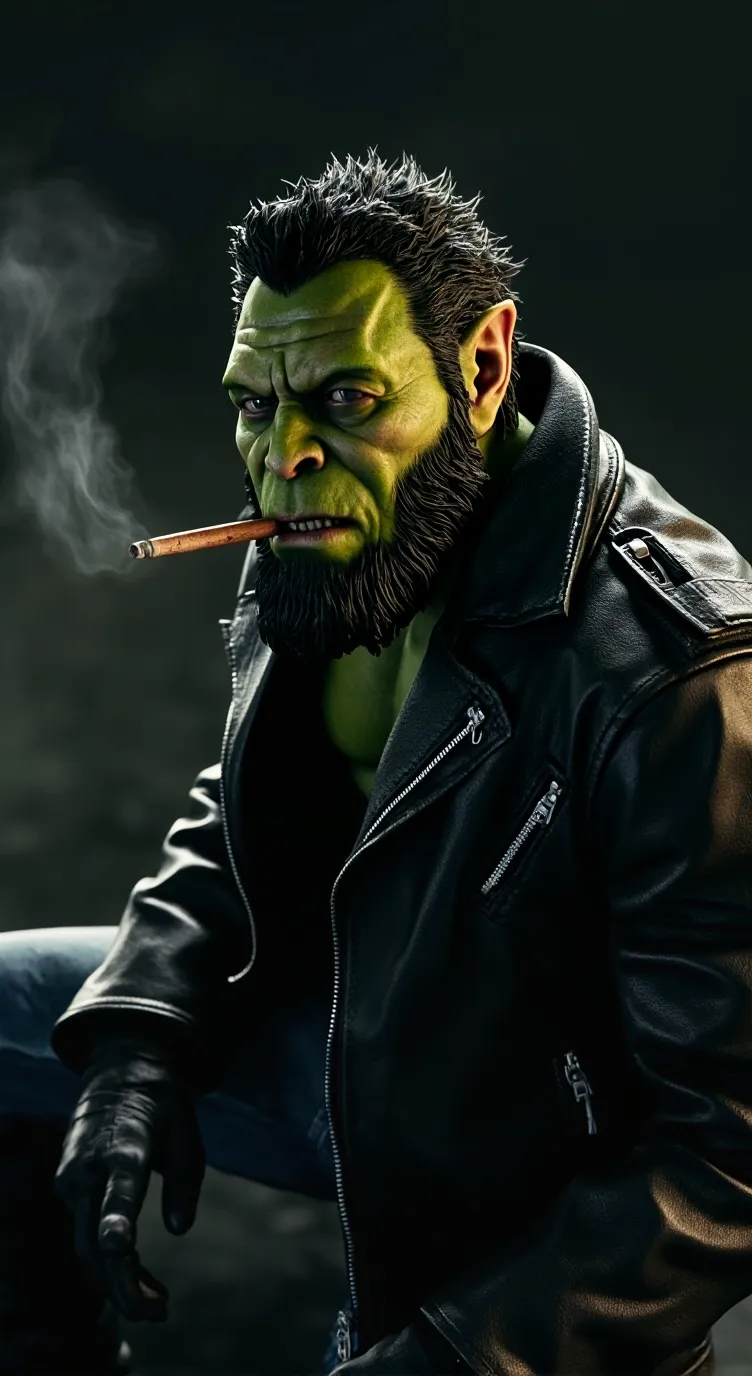 ai character: Nathan(Orc Biker) background