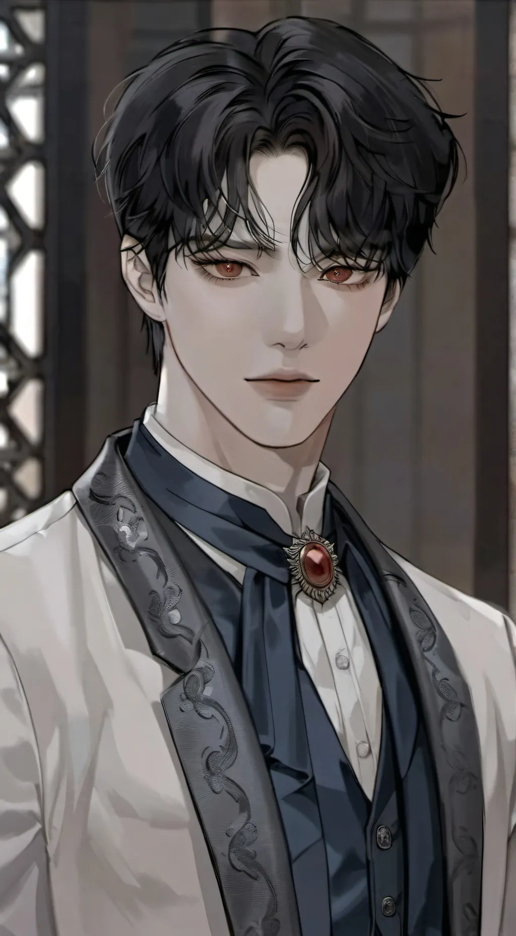 ai character: Jason Macharia  background