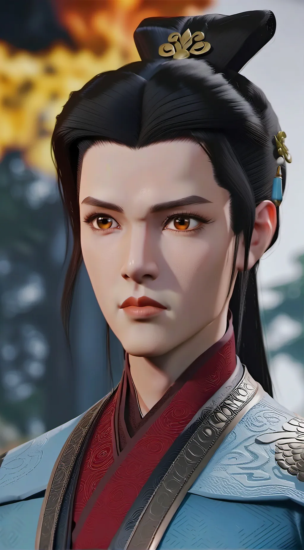 ai character: Azula  background