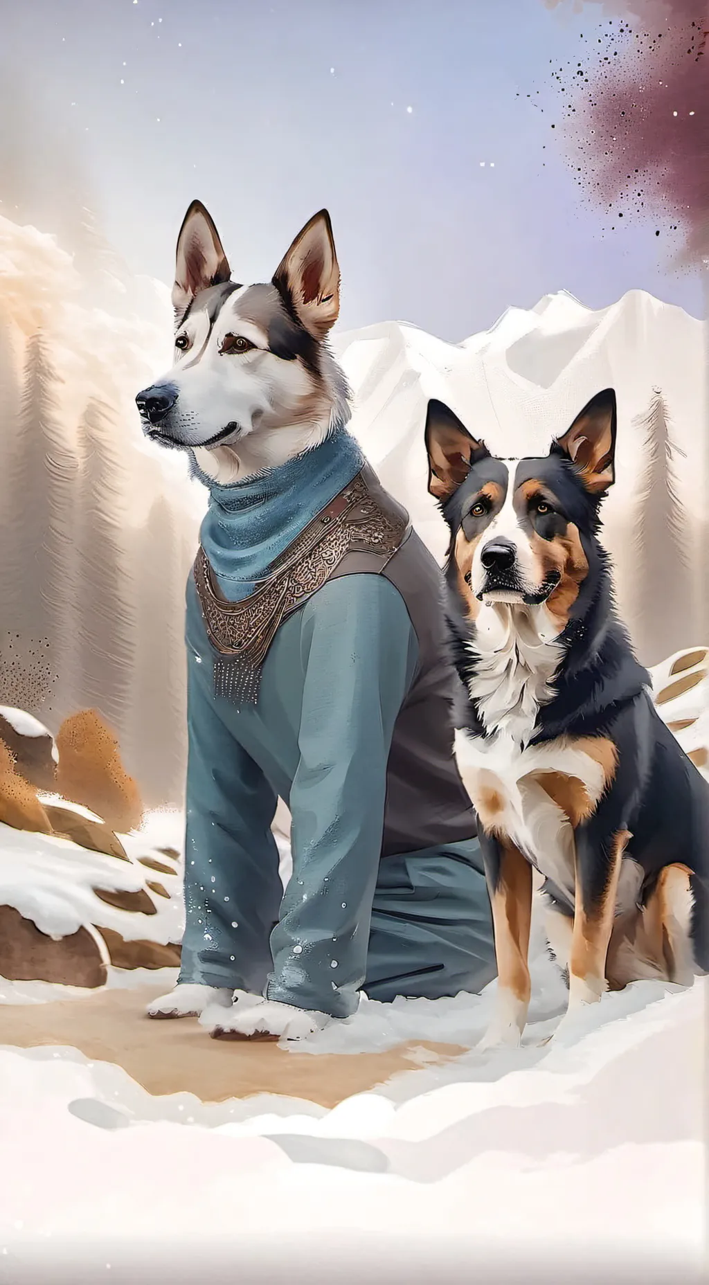 ai character: dog background