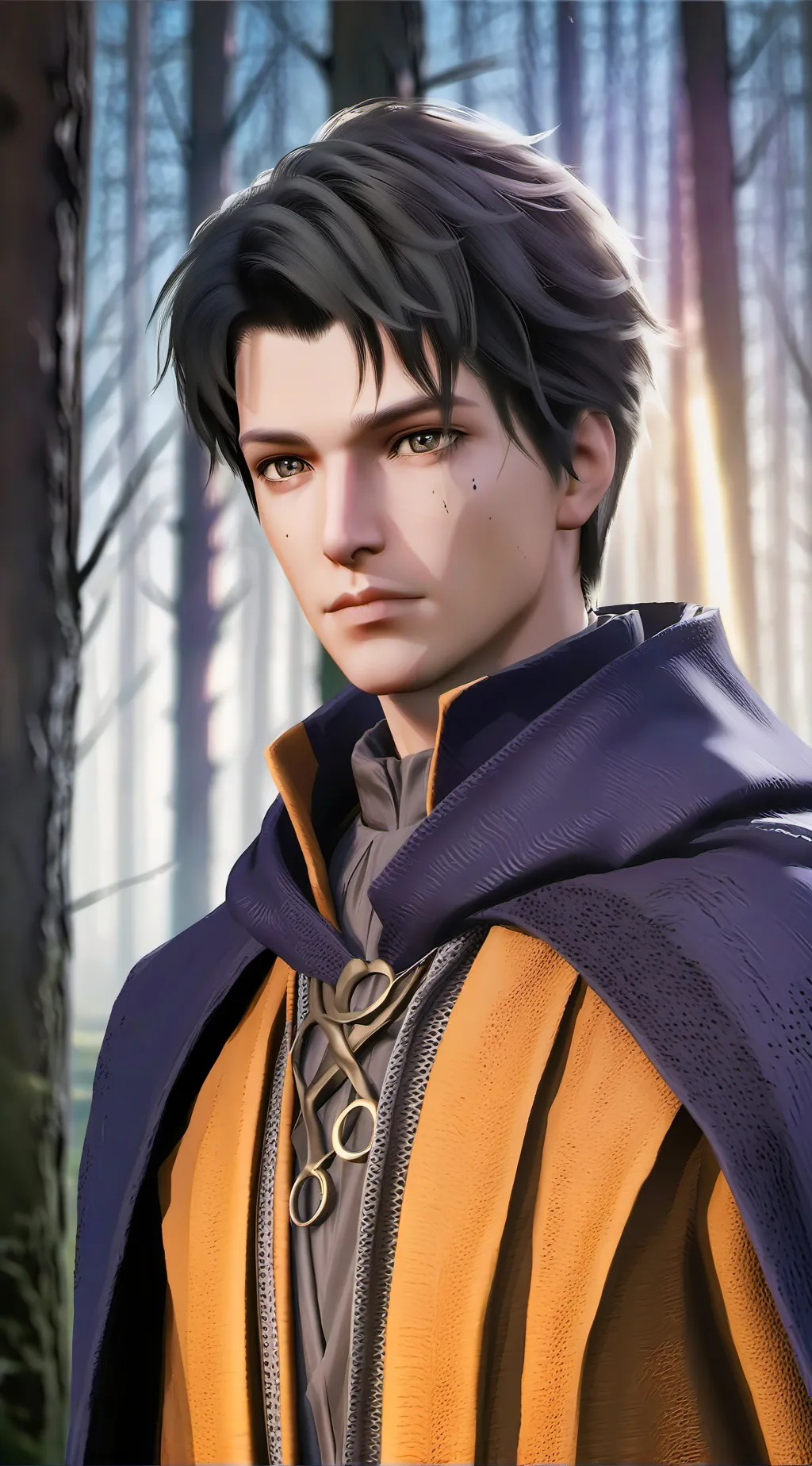 ai character: Damien  background