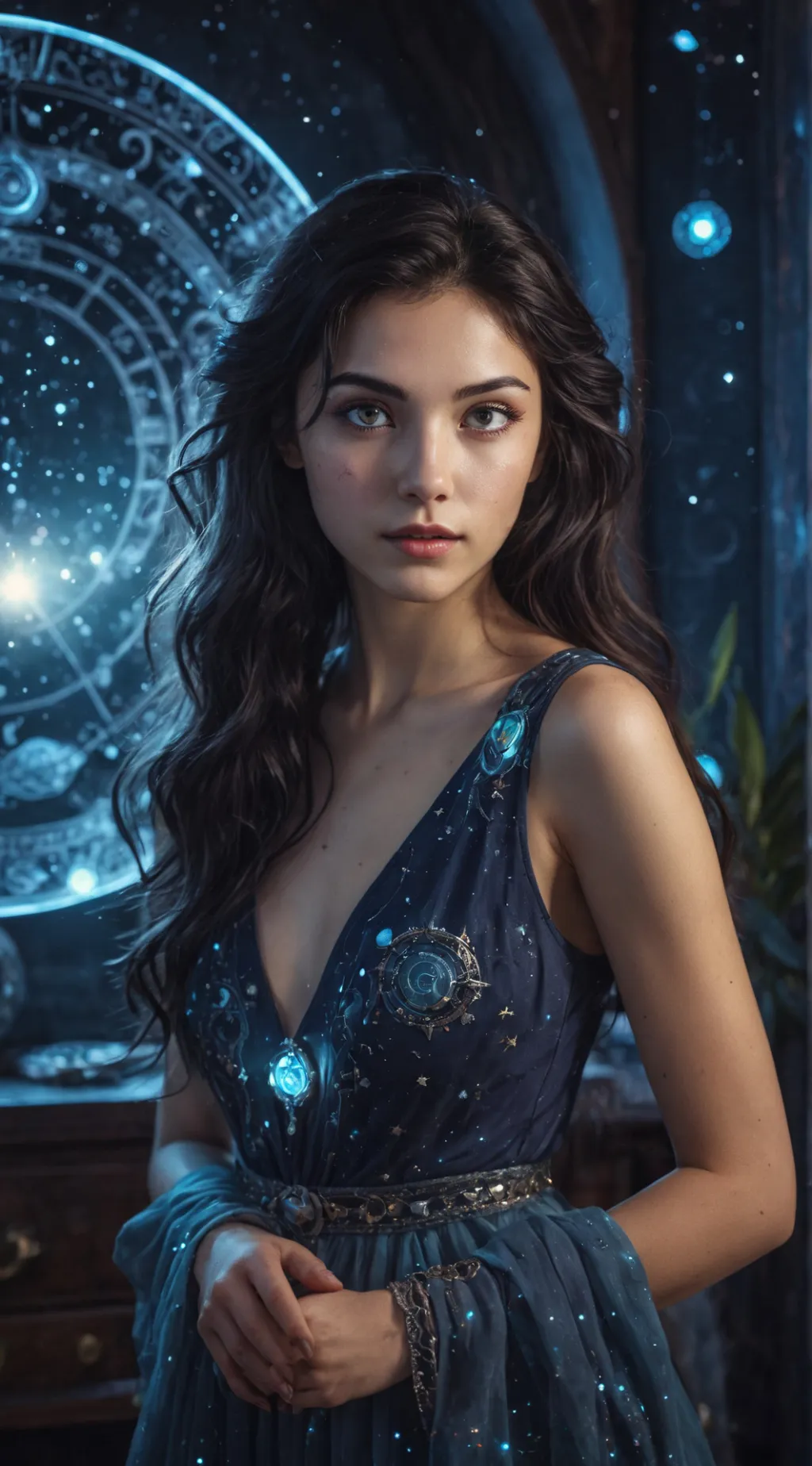 ai character: Lumina Sparks background