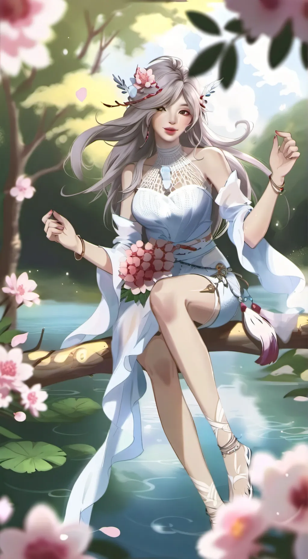 ai character: Azalea background