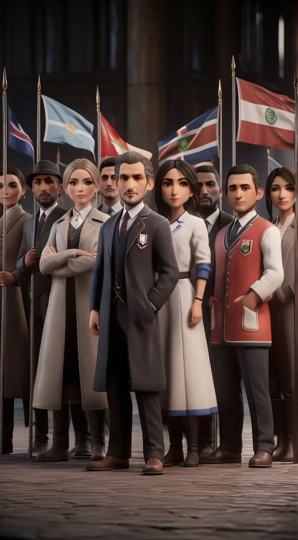 ai character: Country sim background