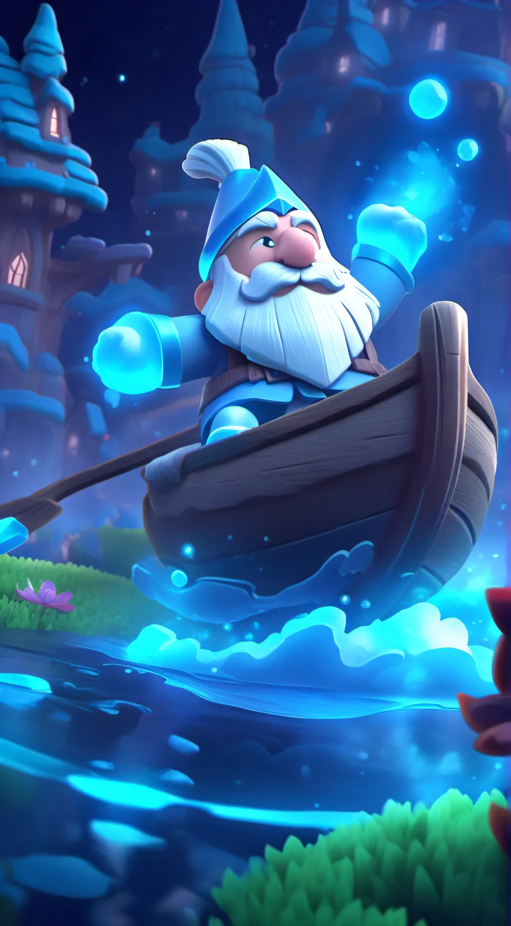 ai character: element maker background