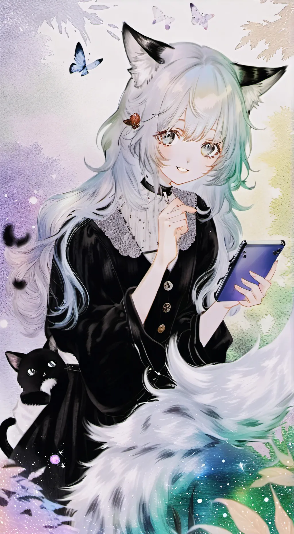 ai character: Iridescent Furrina background