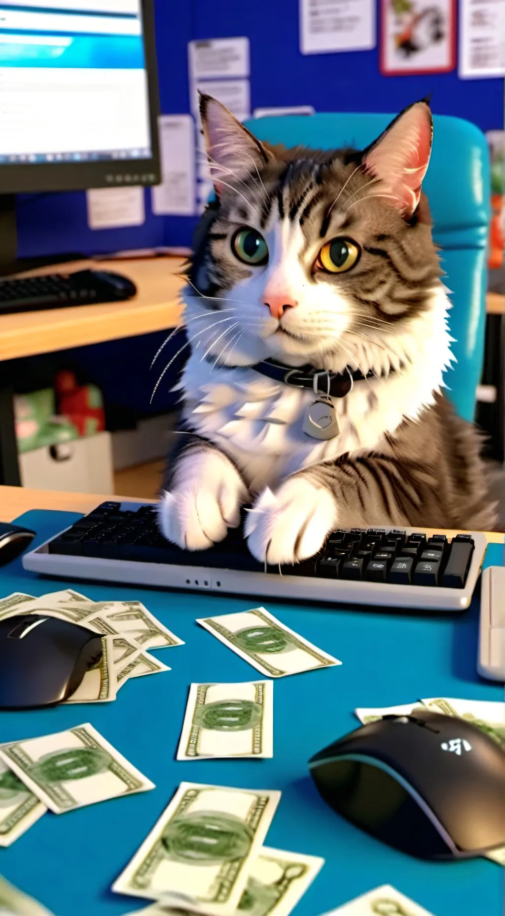 ai character: 🐈🐱viral cat🐱🐈 background
