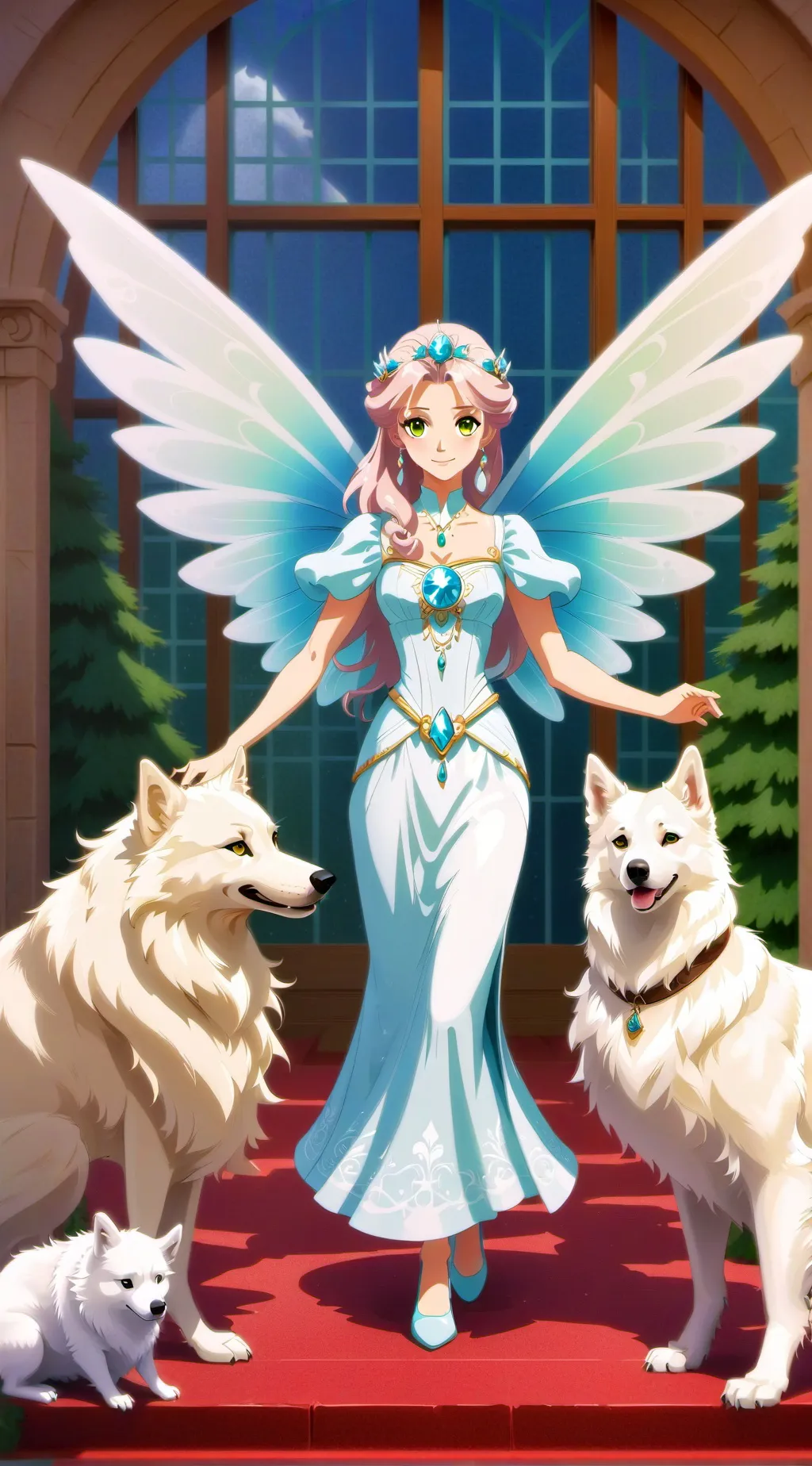 ai character: la fée  background