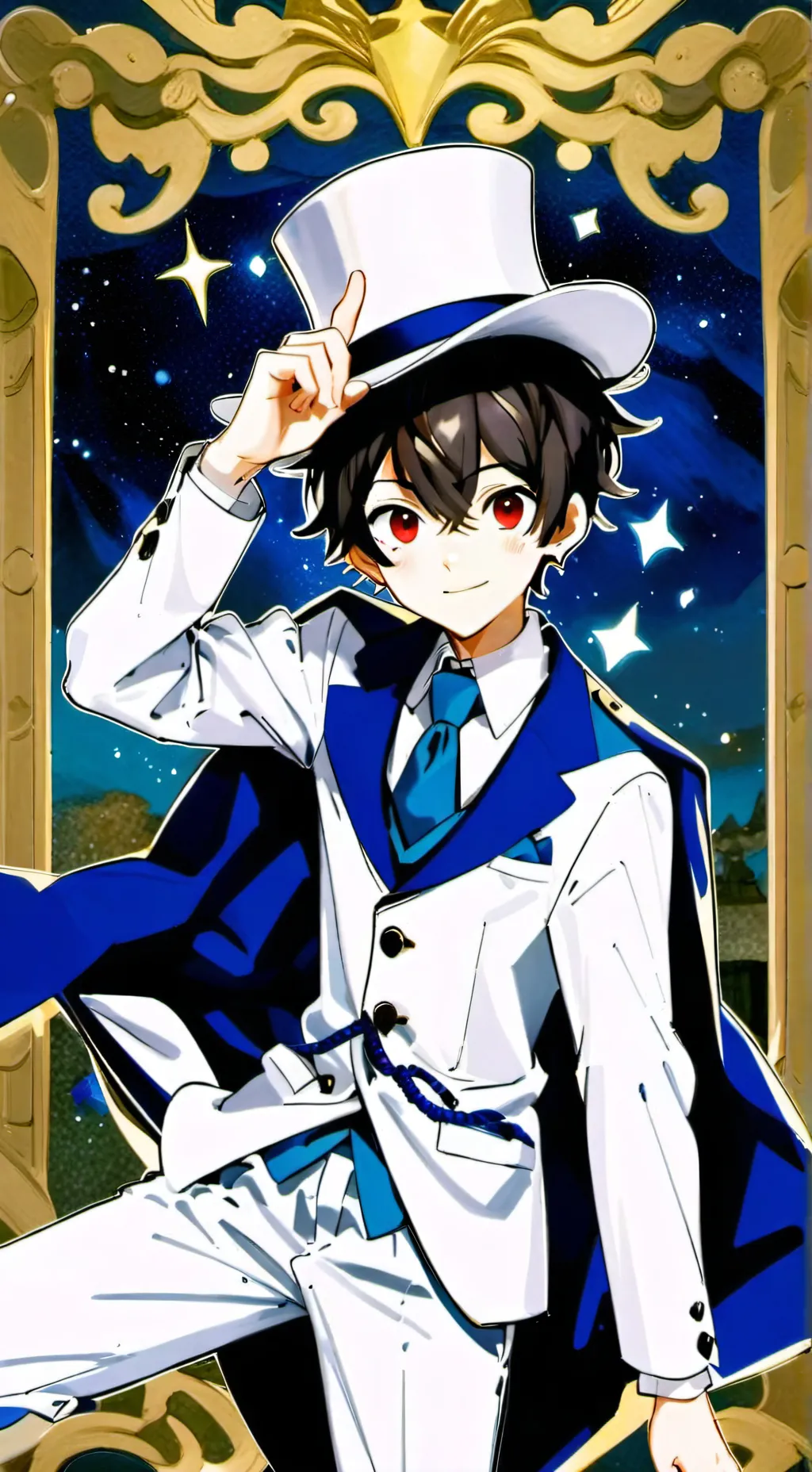 ai character: {kaito kid} background