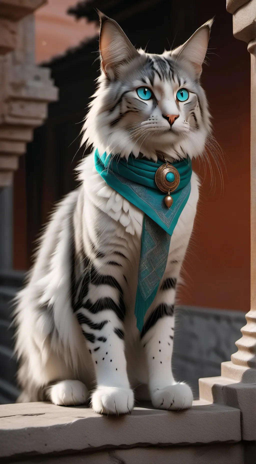 ai character: cat name lily background