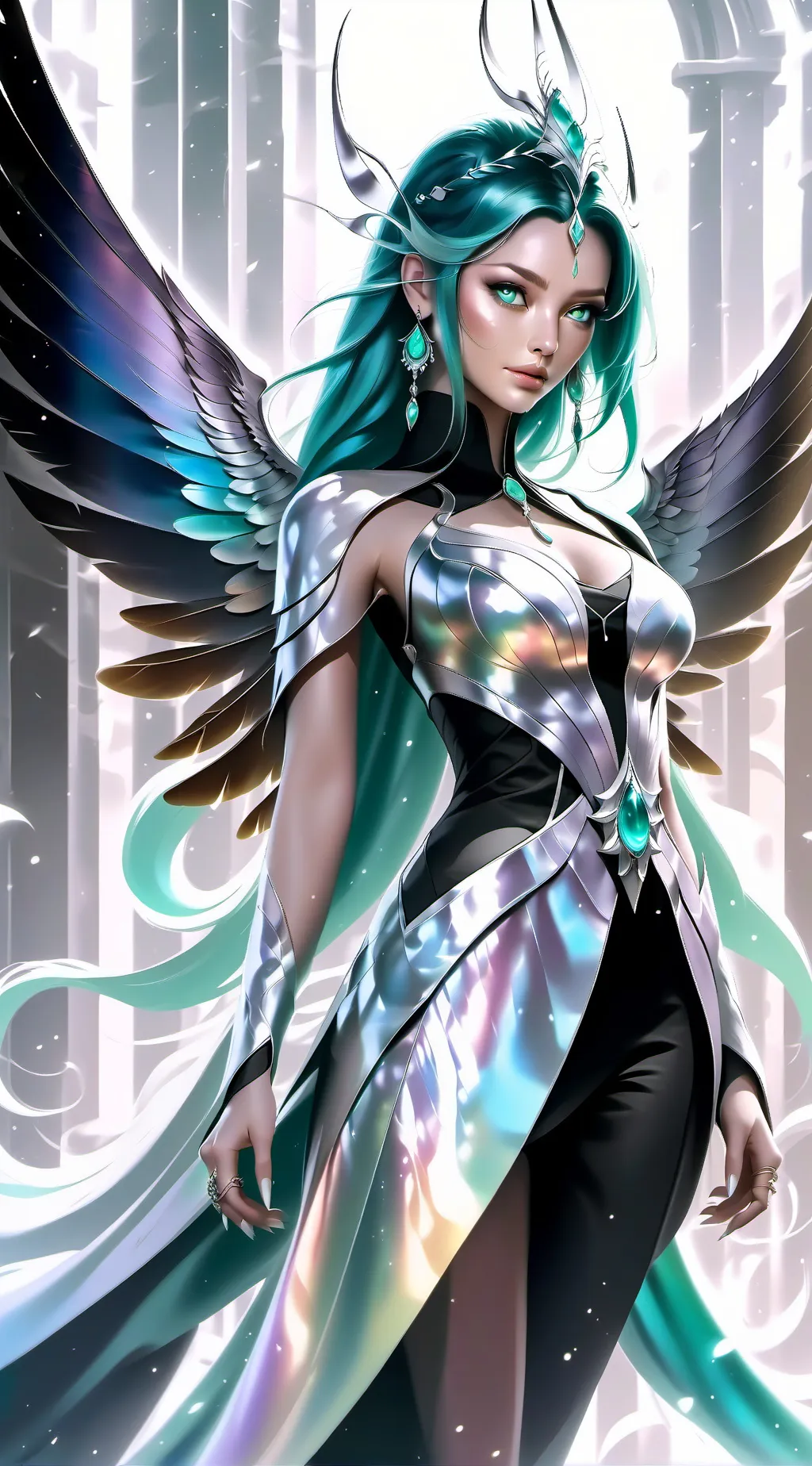 ai character: Angel  background
