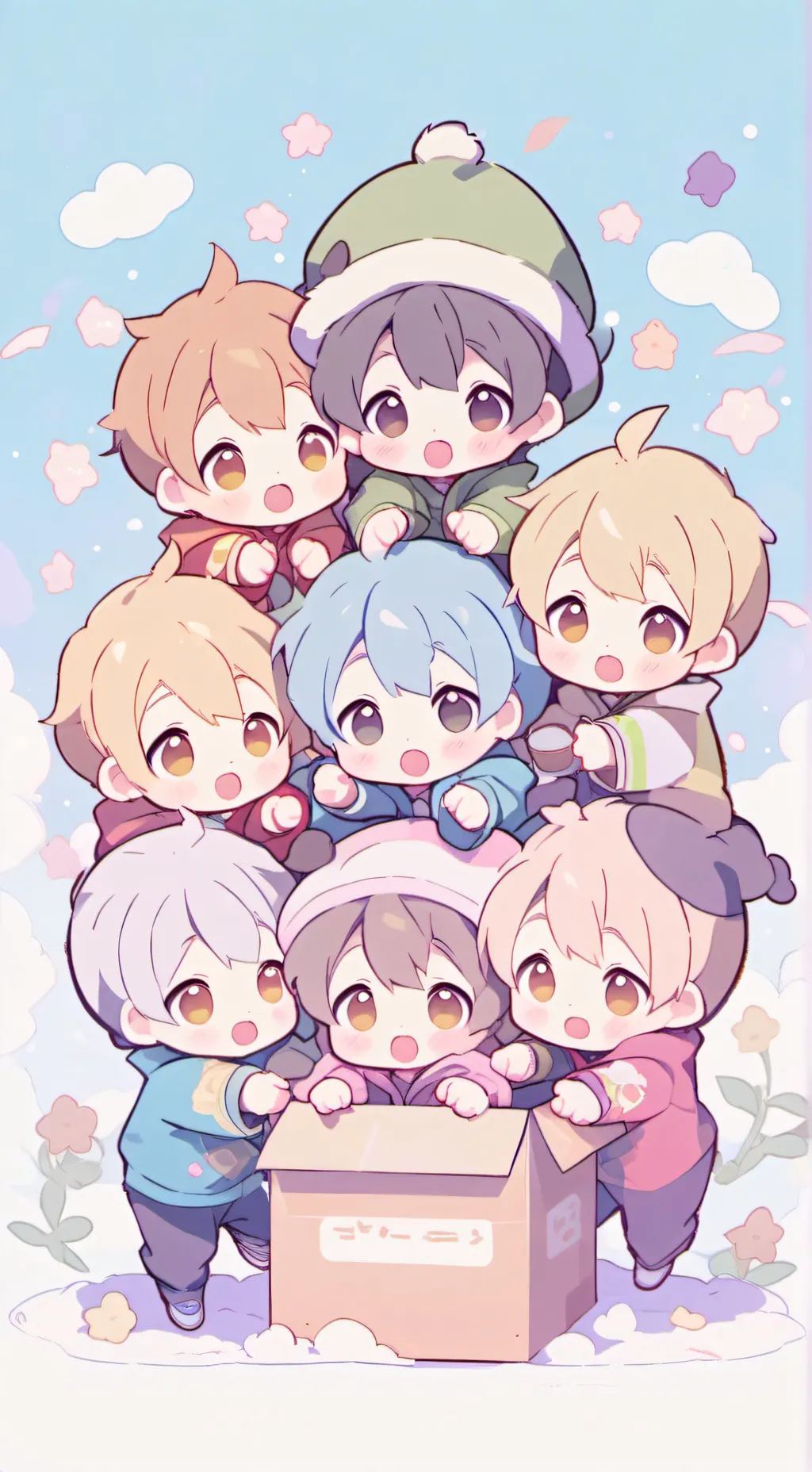 ai character: babies background
