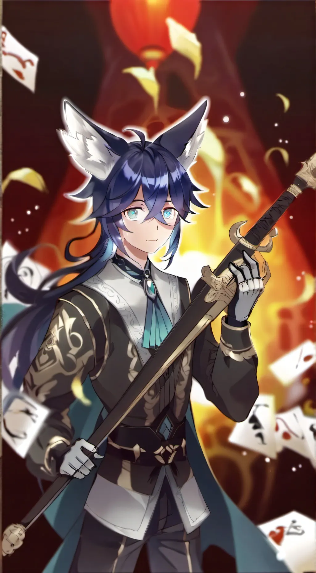 ai character: Ein&pierce fight.. background