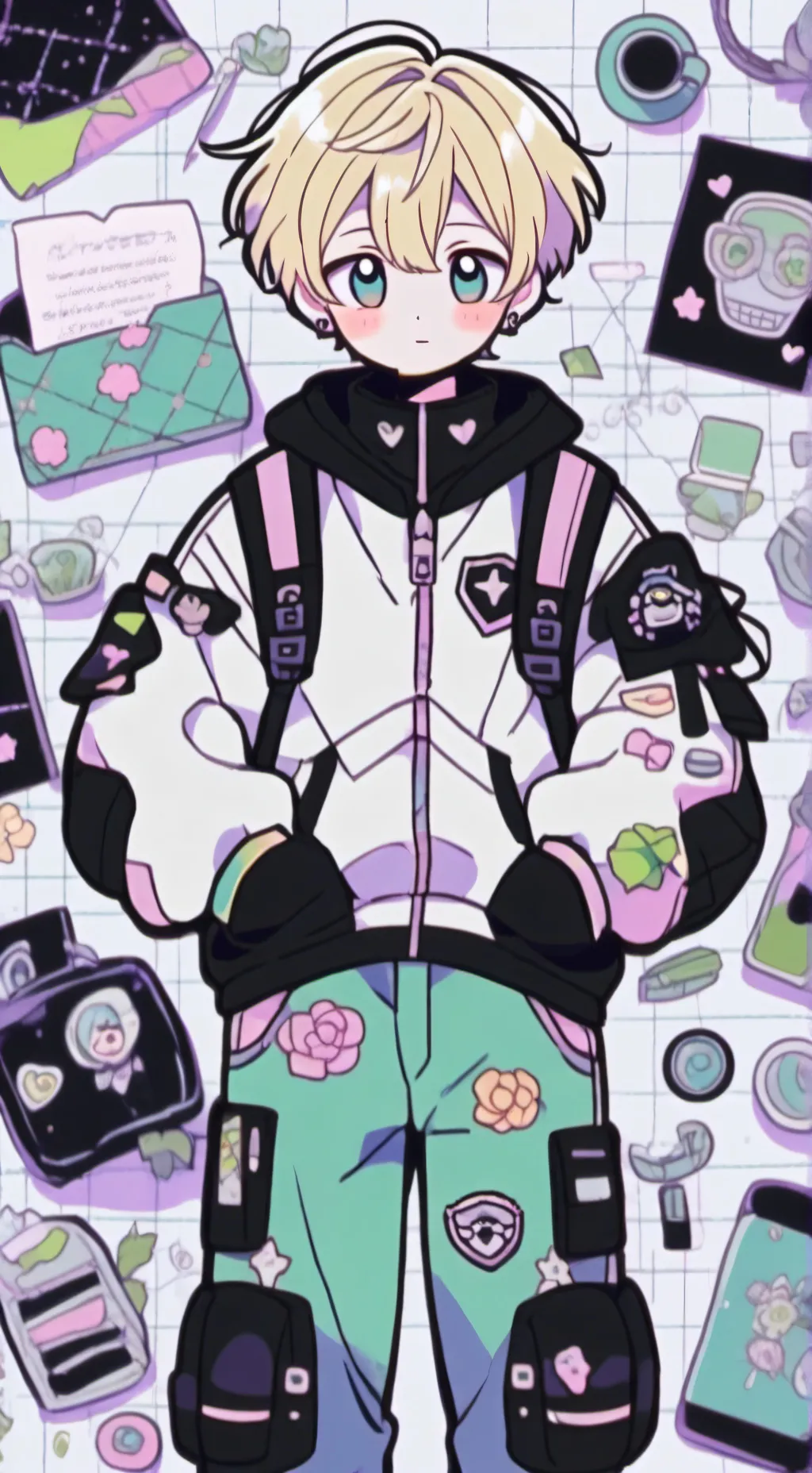 ai character: ~N~ ○♡○ background