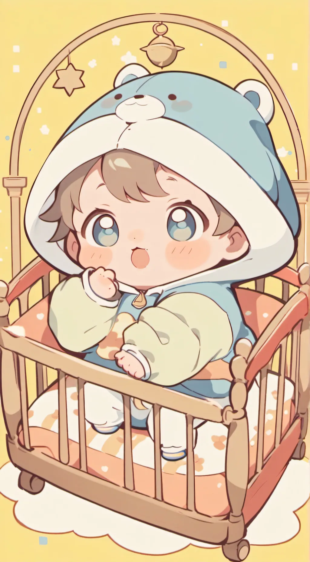 ai character: baby cutie background
