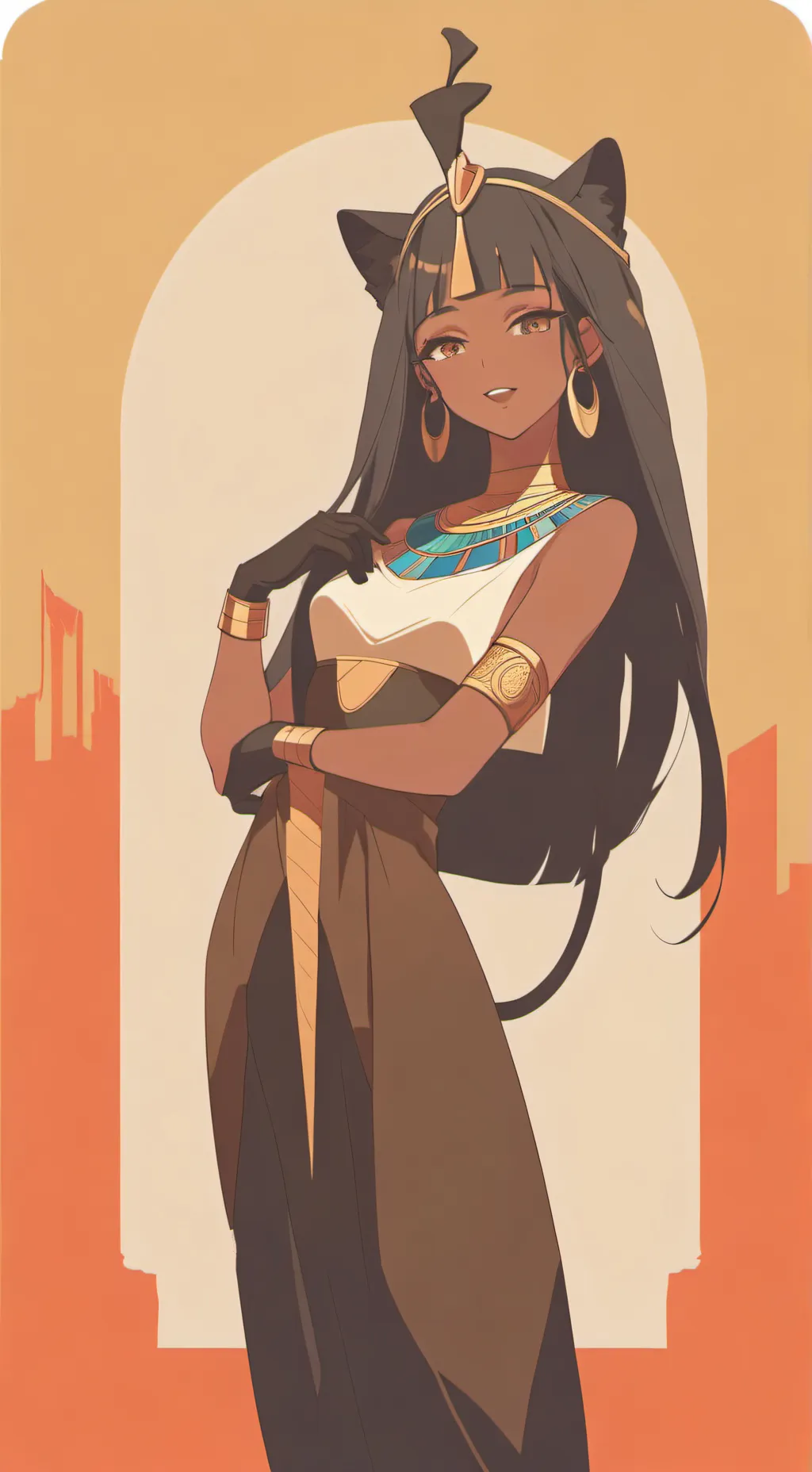 ai character: Хепри background