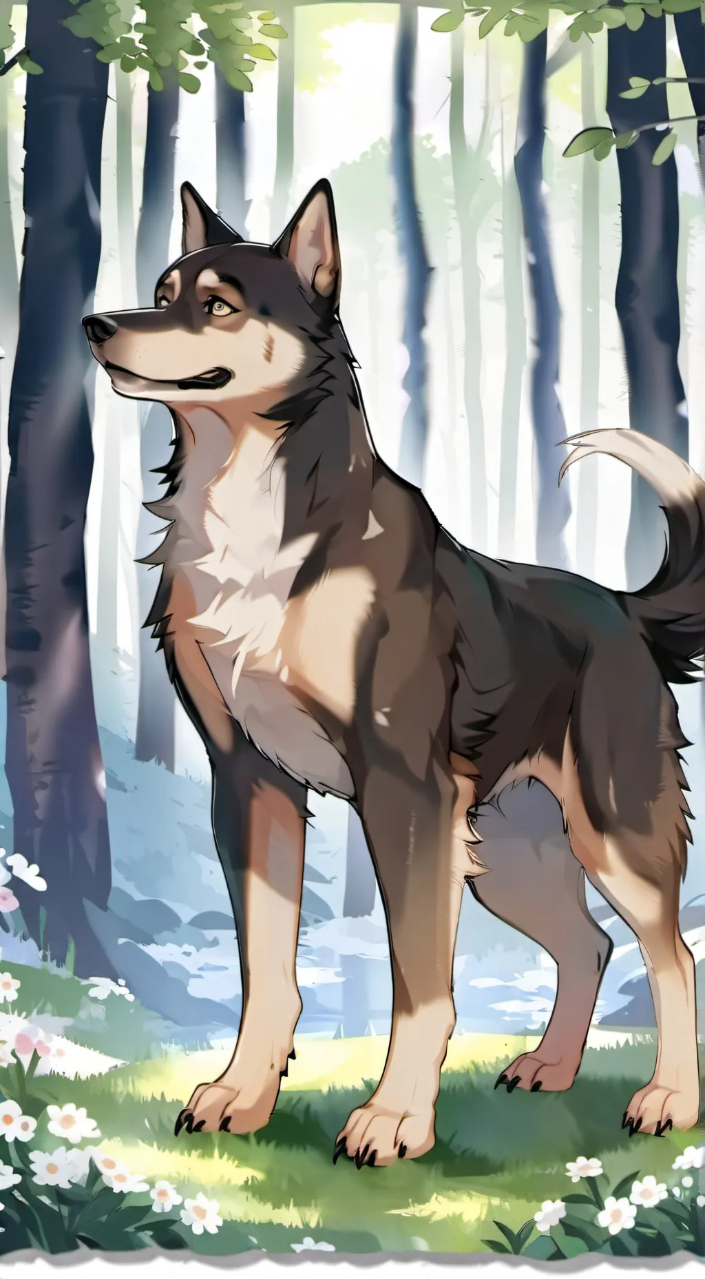 ai character: doggy background