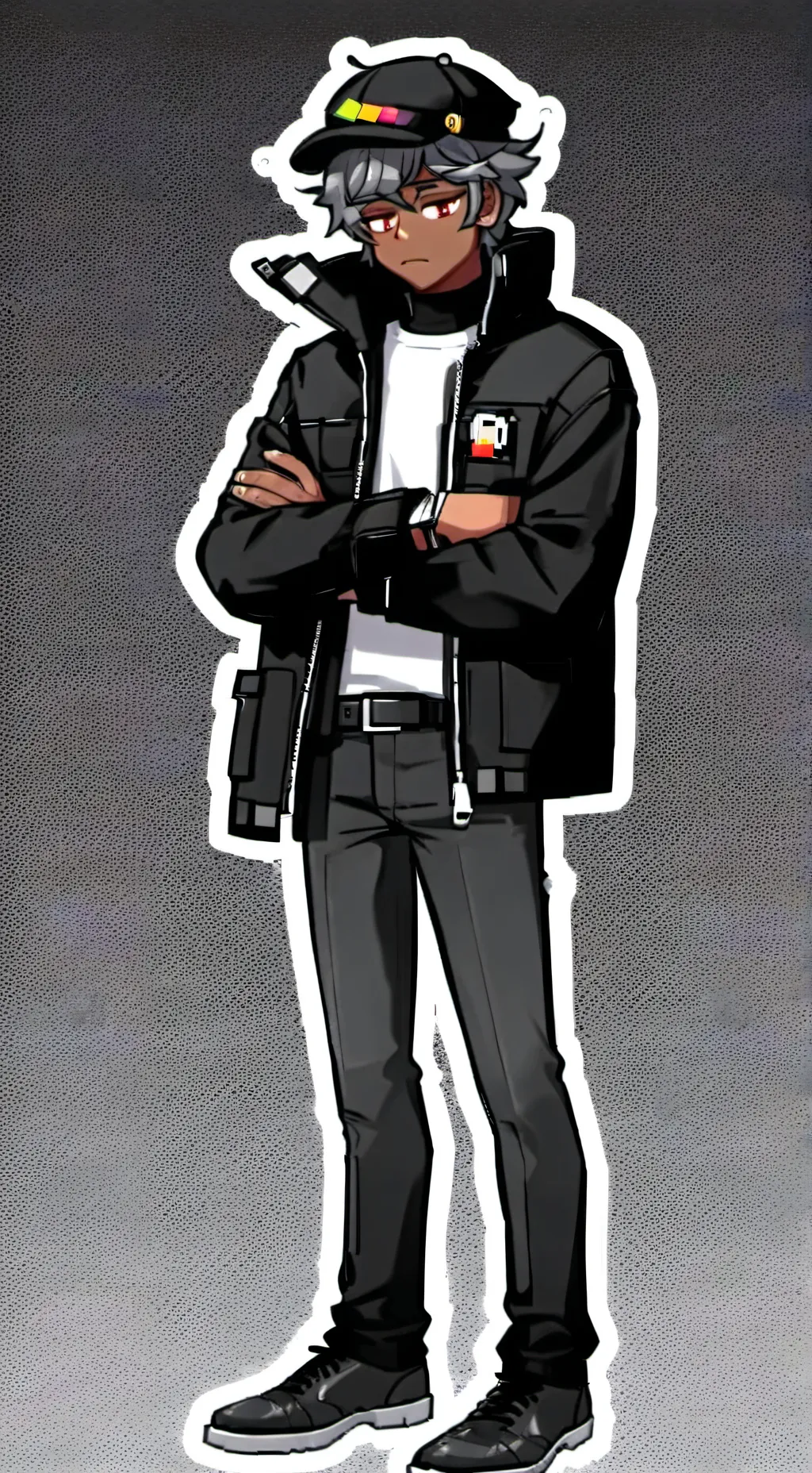ai character: Huma Grey-Impostor background