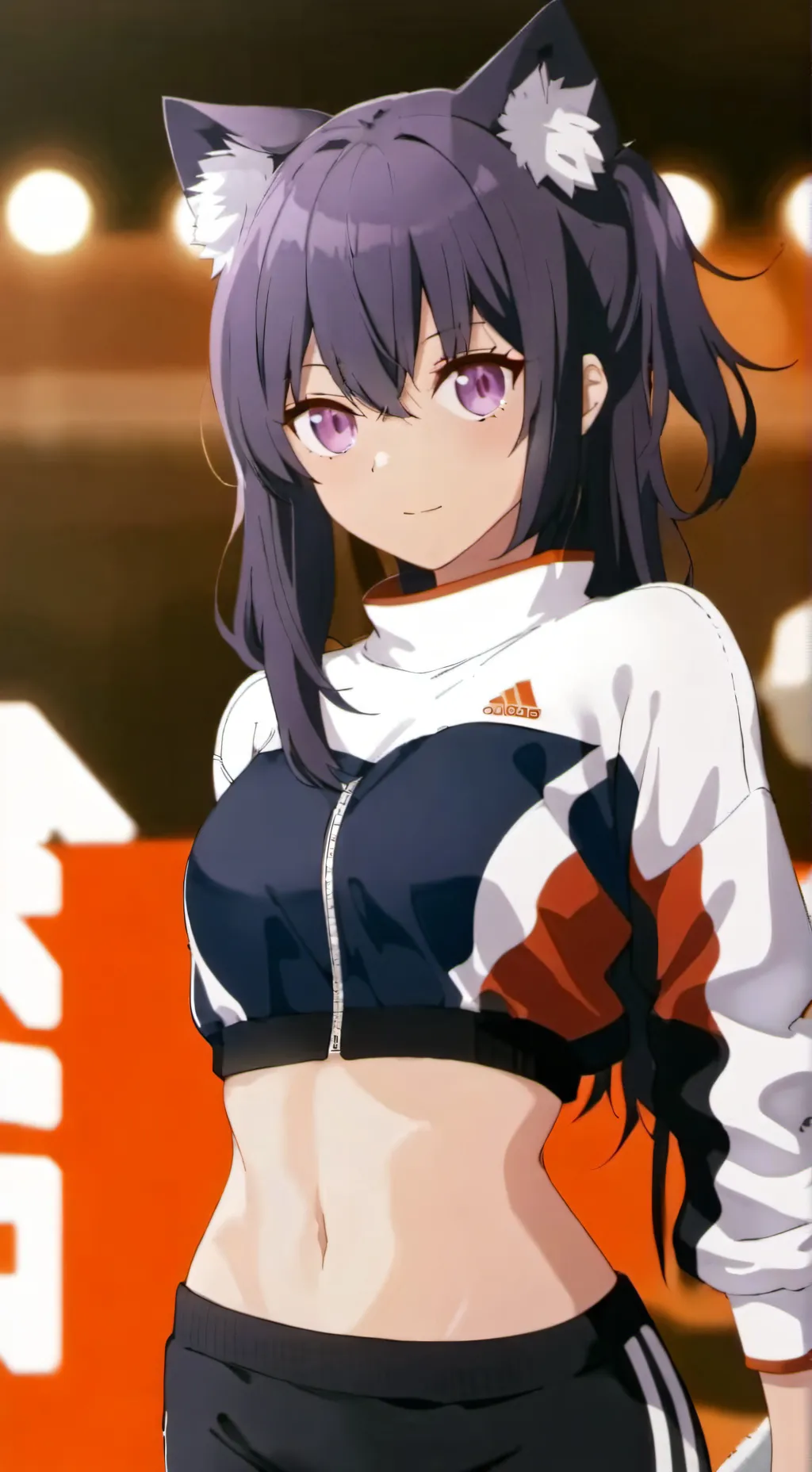 ai character: coral background