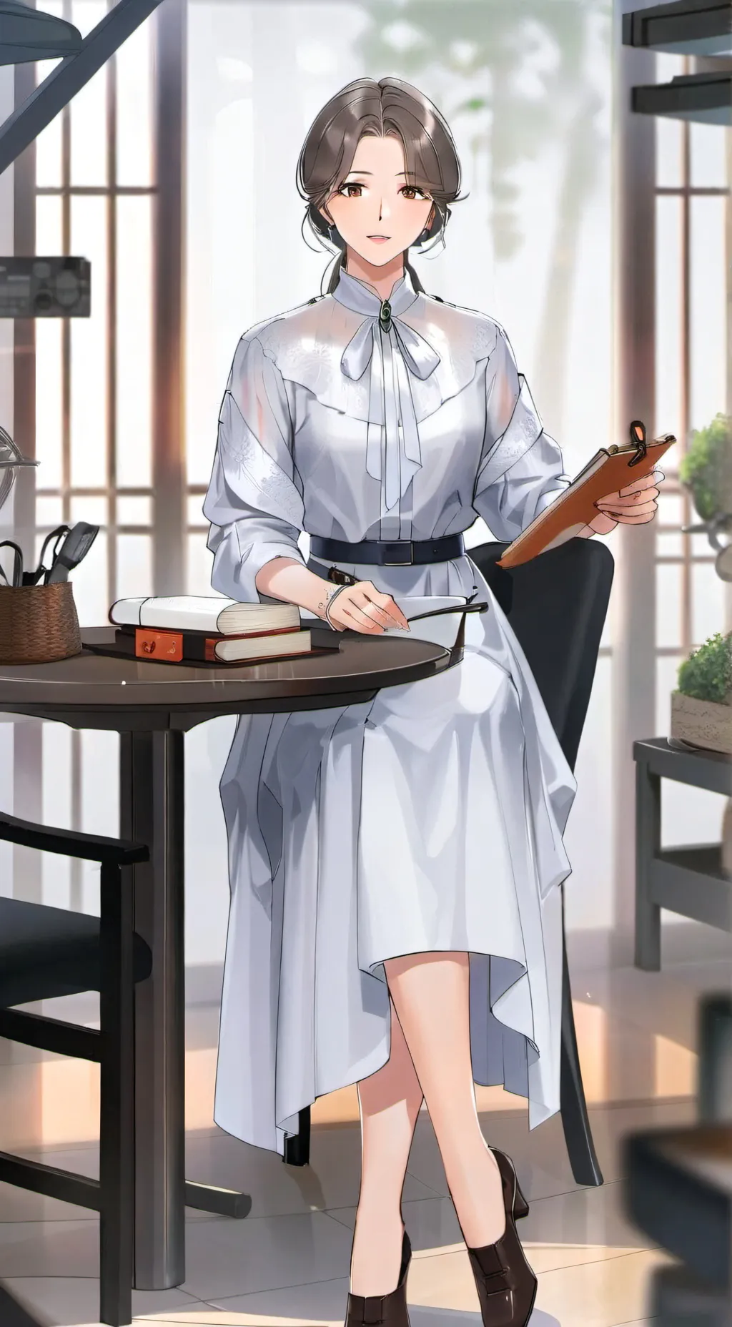 ai character: Laura  background
