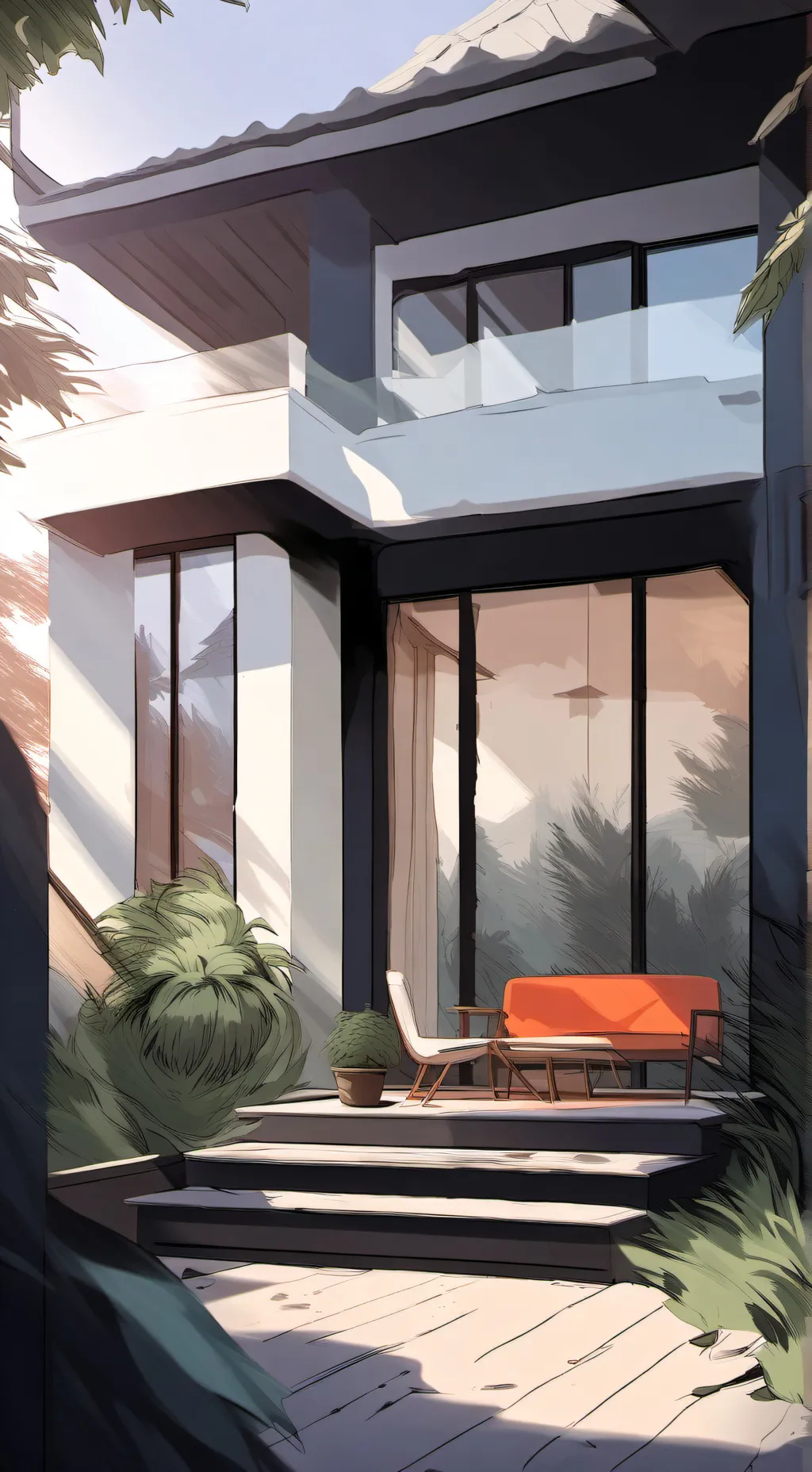 ai character: YOU in the house background