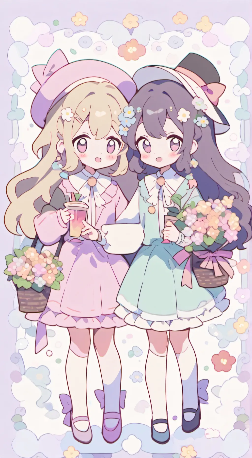 ai character: Amy and Jenny background