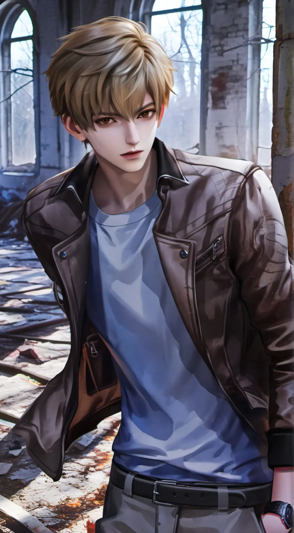 ai character: 🔍🕯Jeremy 🏚🔦 background