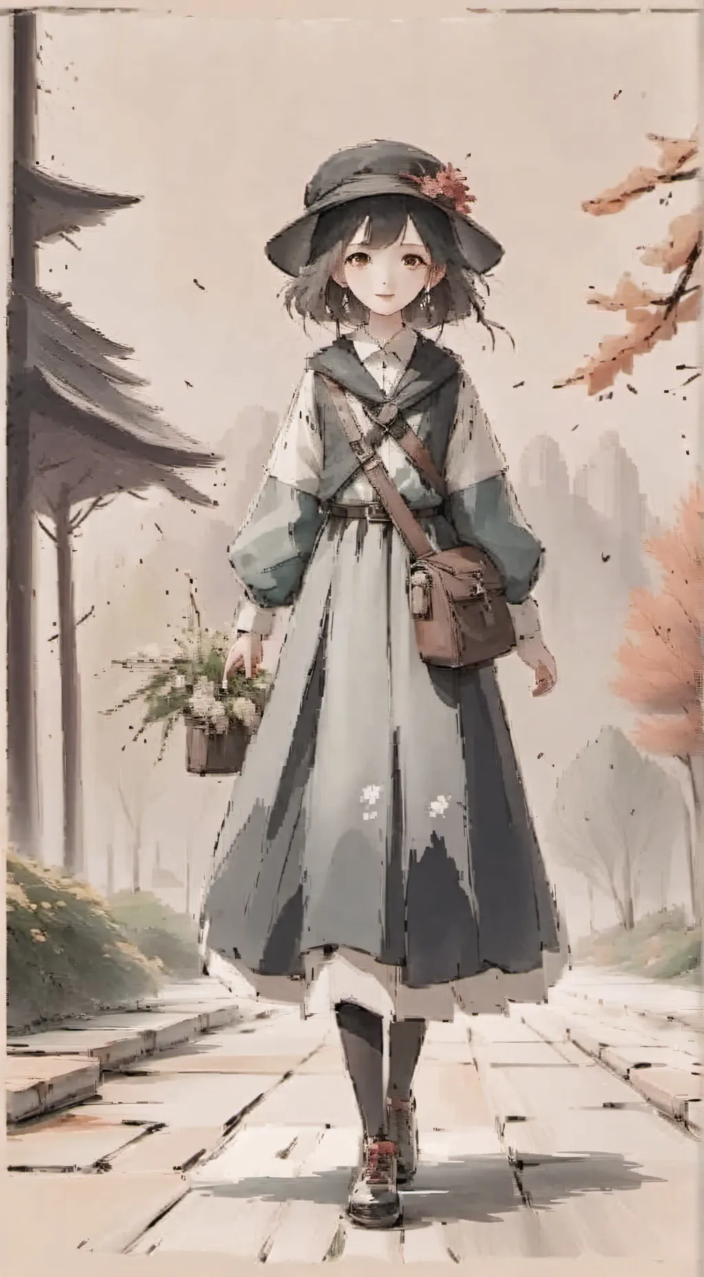 ai character: UA meme background