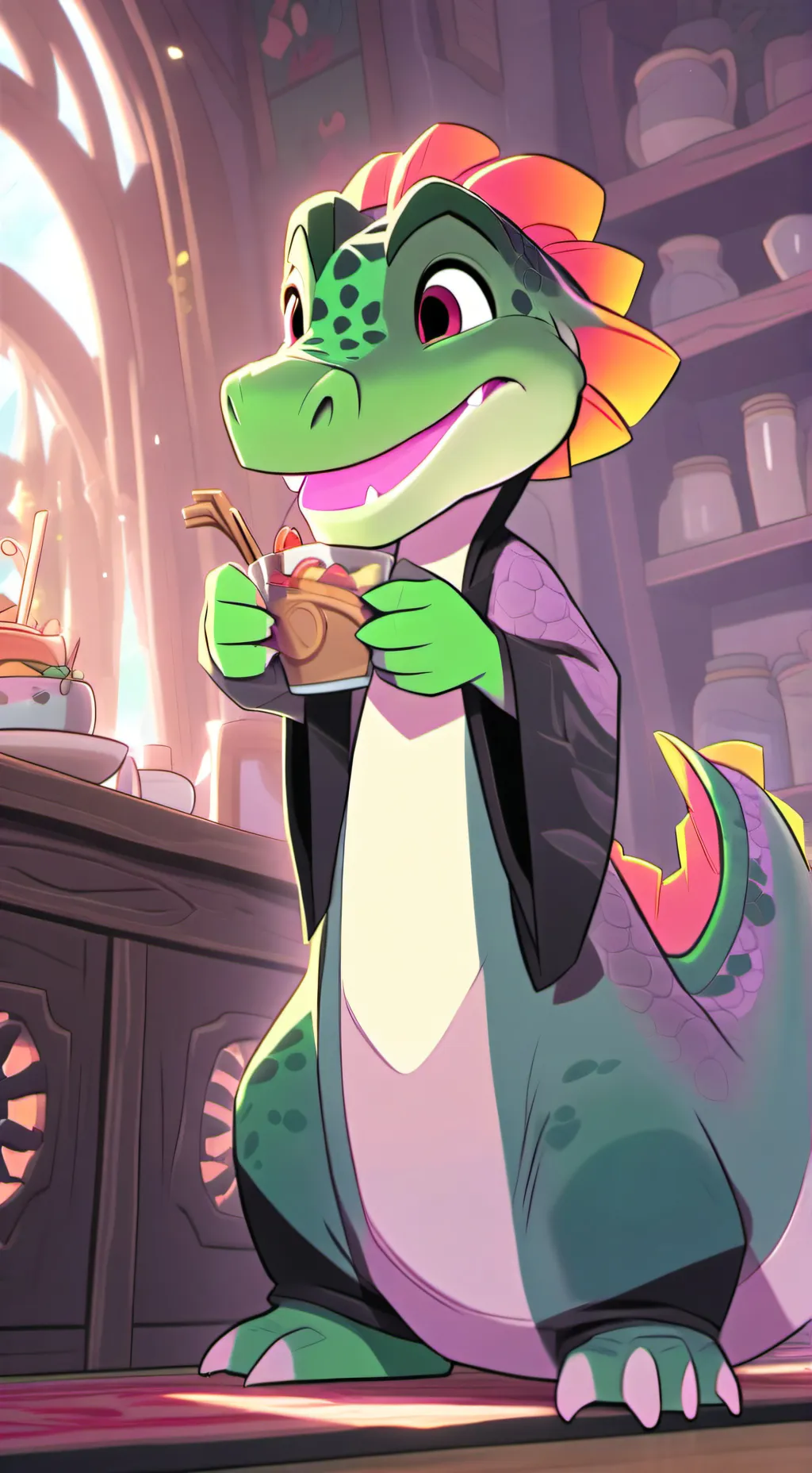 ai character: dragon 🐉 background