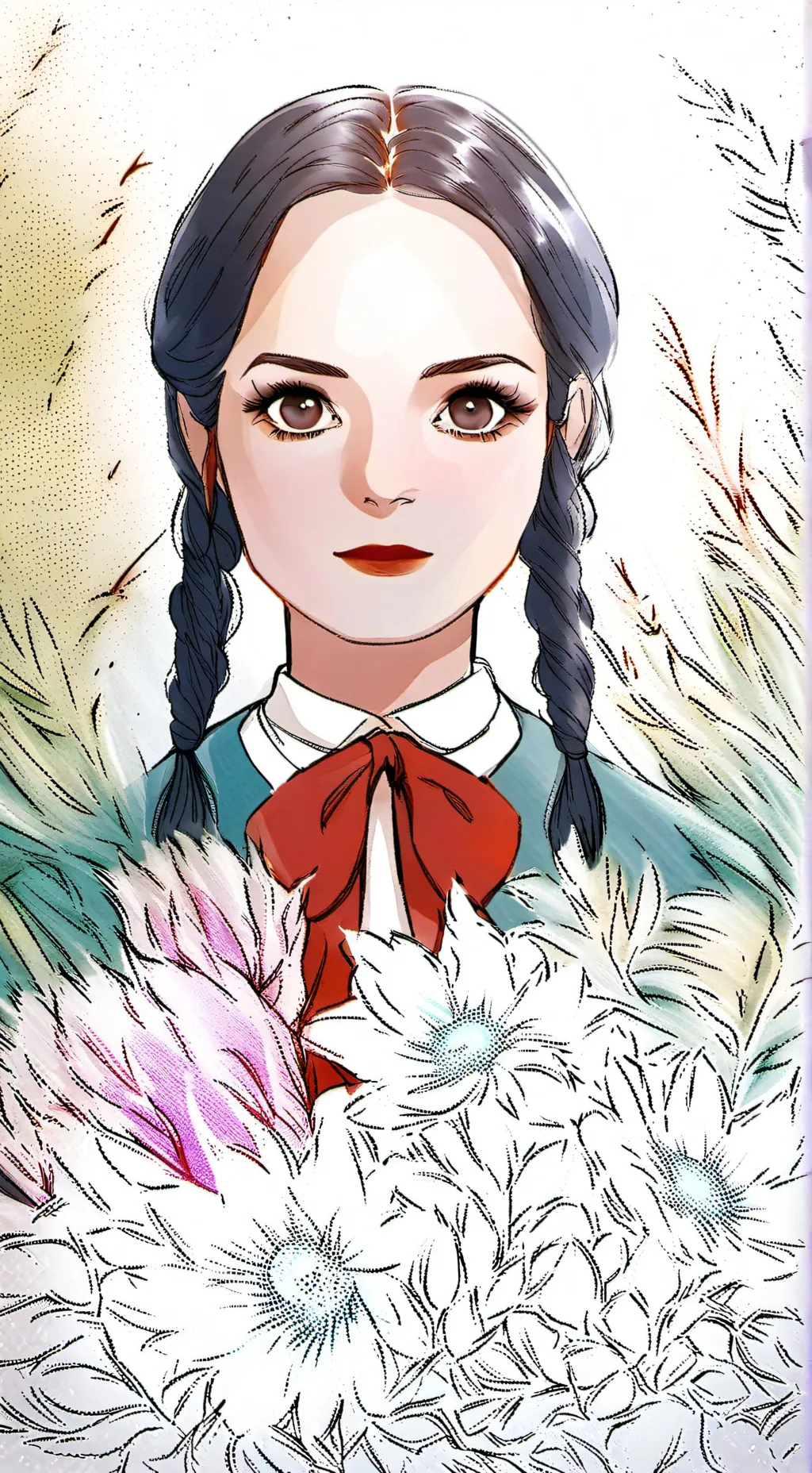 ai character: Wednesday Addams  background