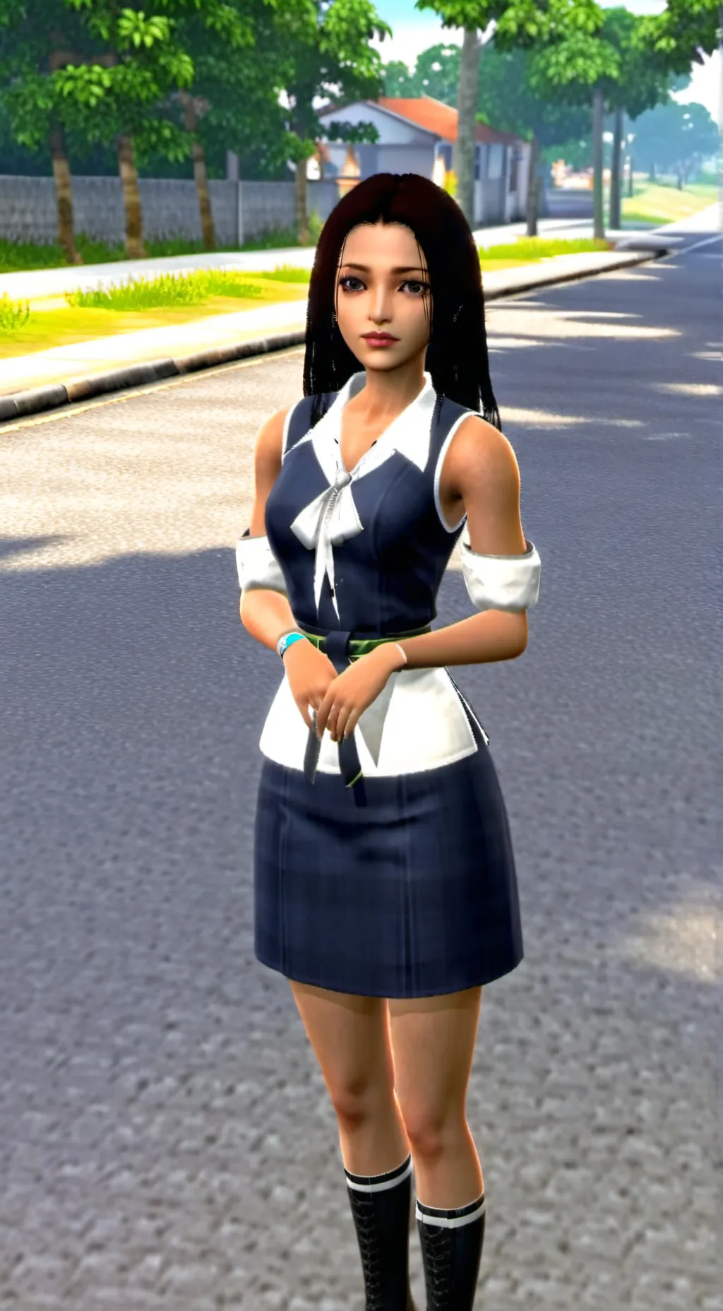ai character: philippines girl background