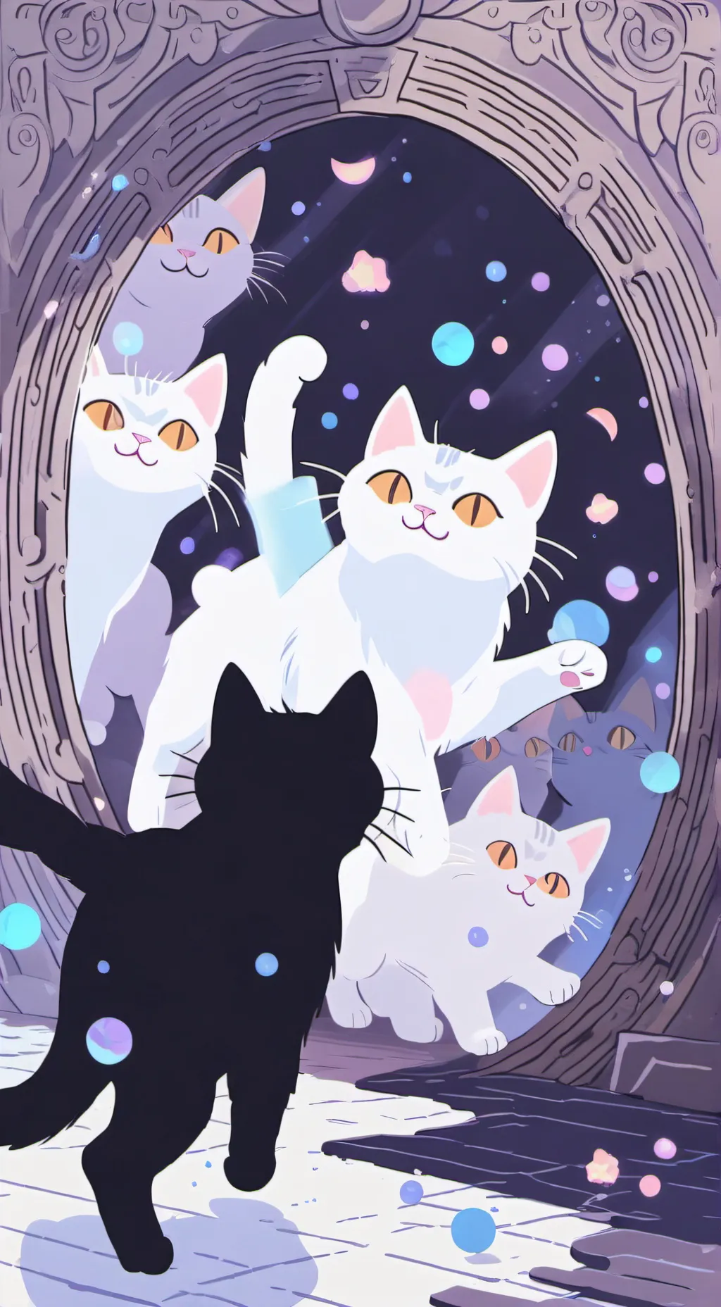 ai character: cat army background
