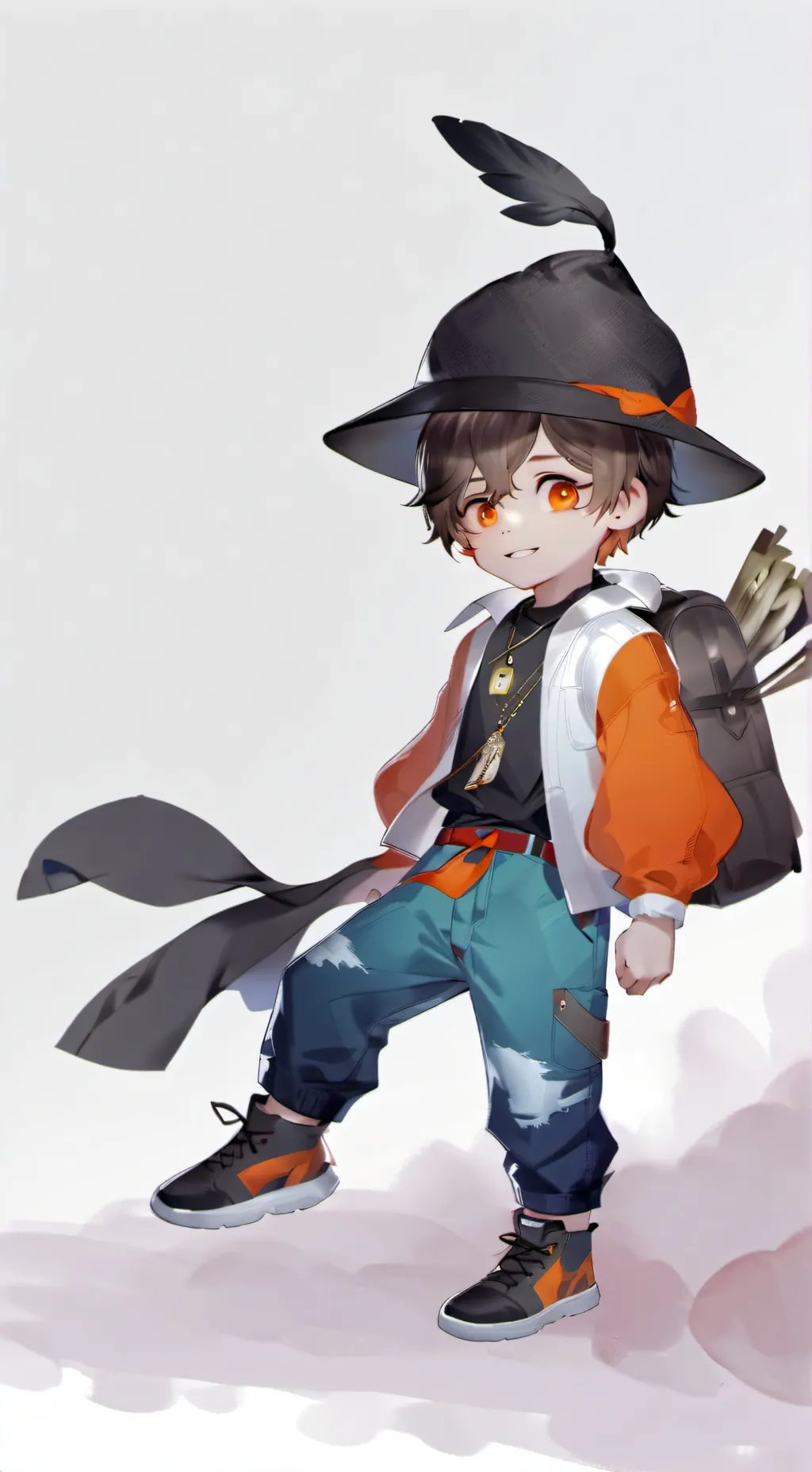ai character: Boboiboy galaxy  background