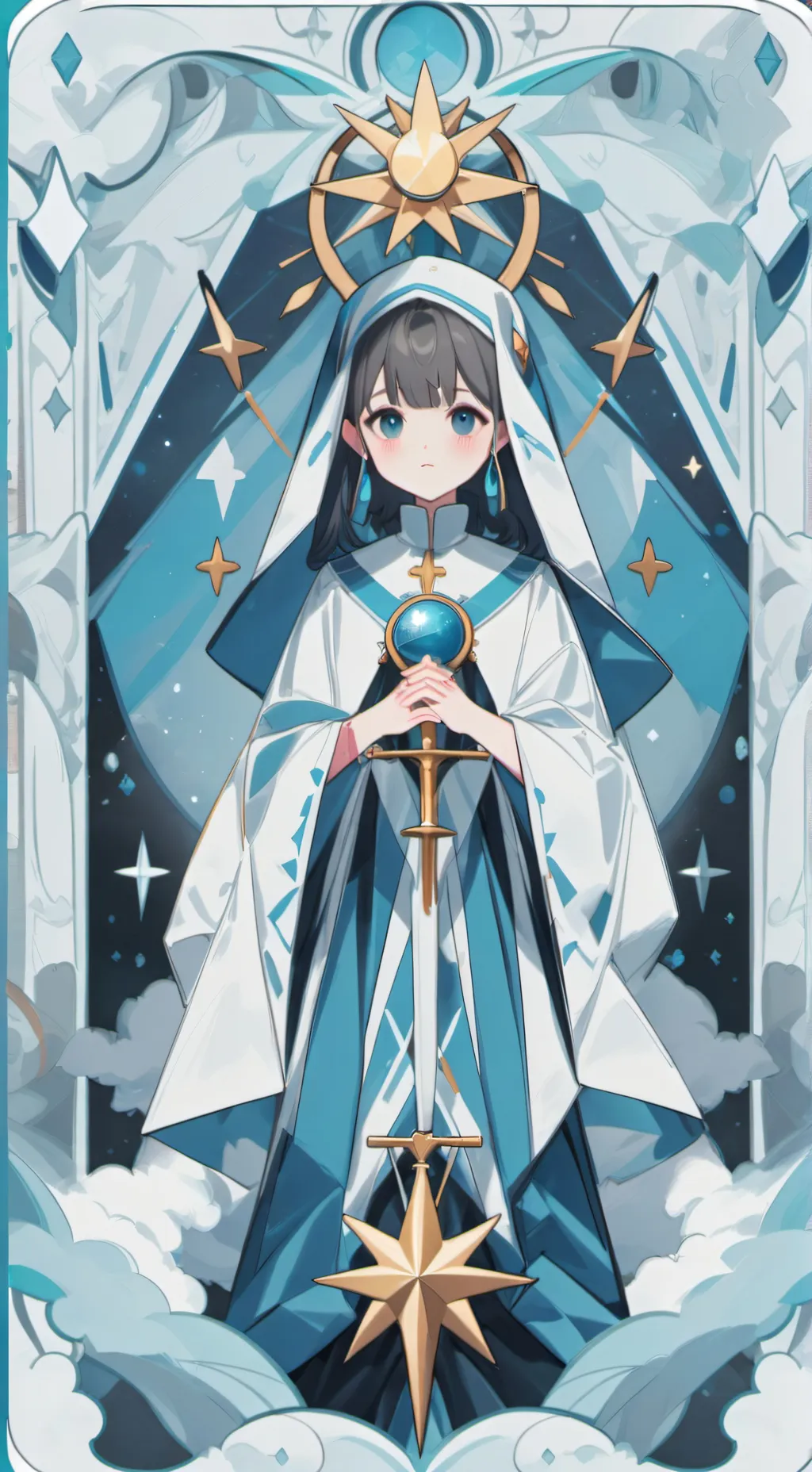 ai character: Yatta eat cocoa background