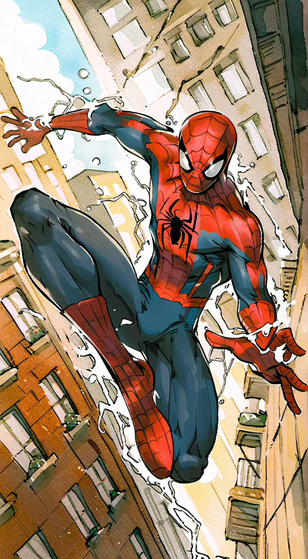 ai character: Avengers Peter Sib background